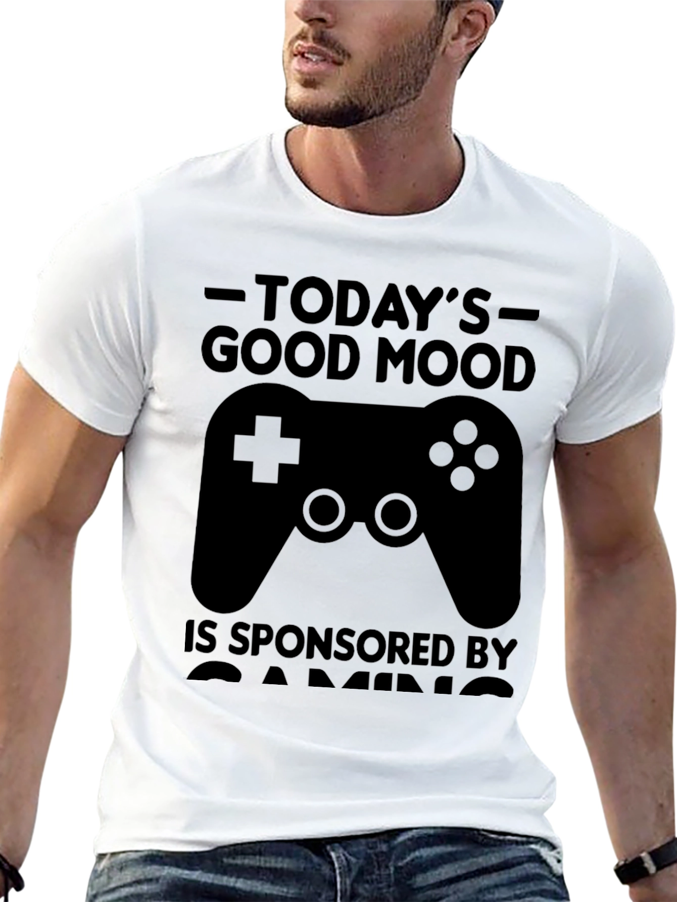 Todays Good Mood Gaming Black T-Shirt