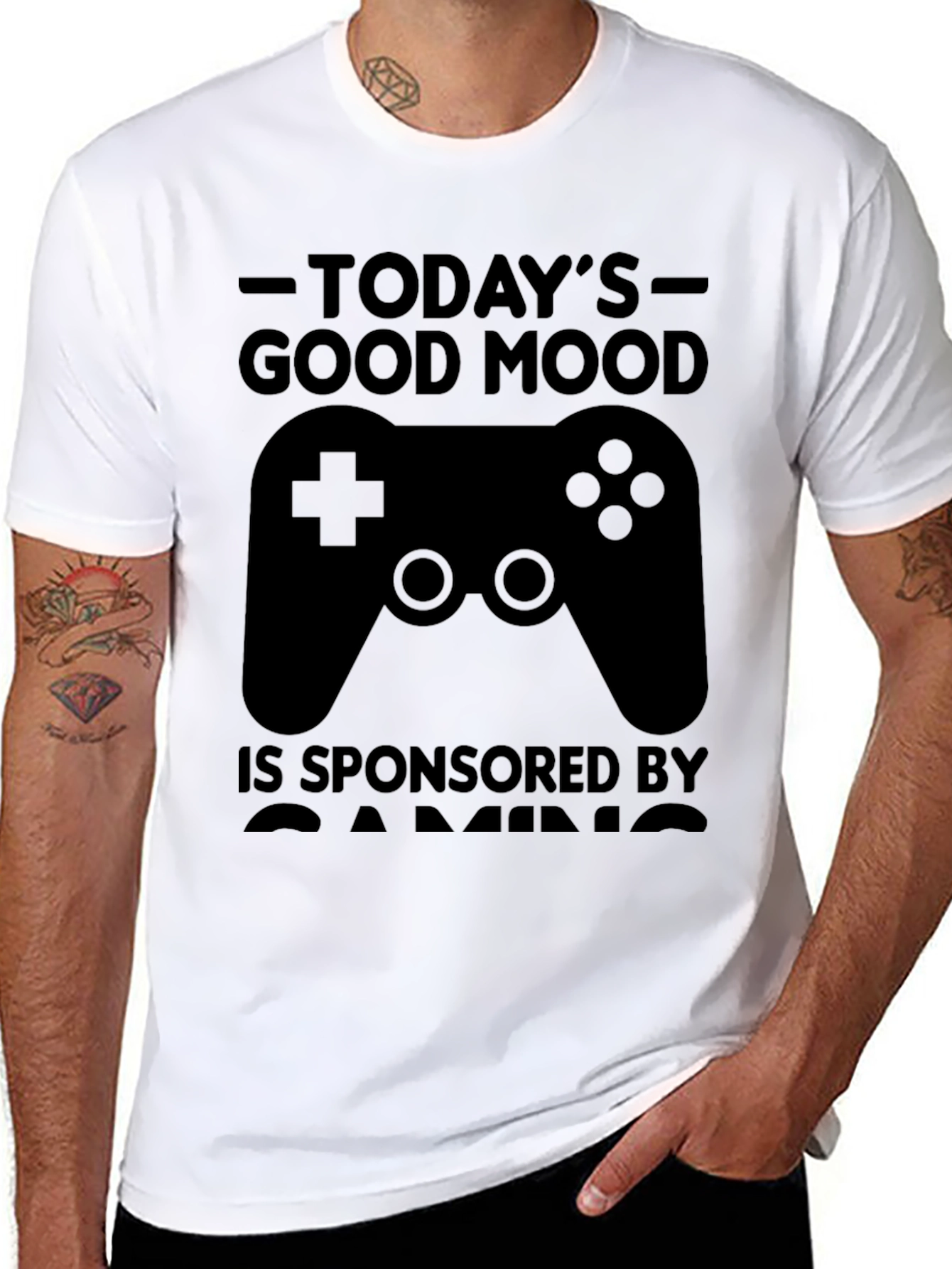 Todays Good Mood Gaming Black T-Shirt