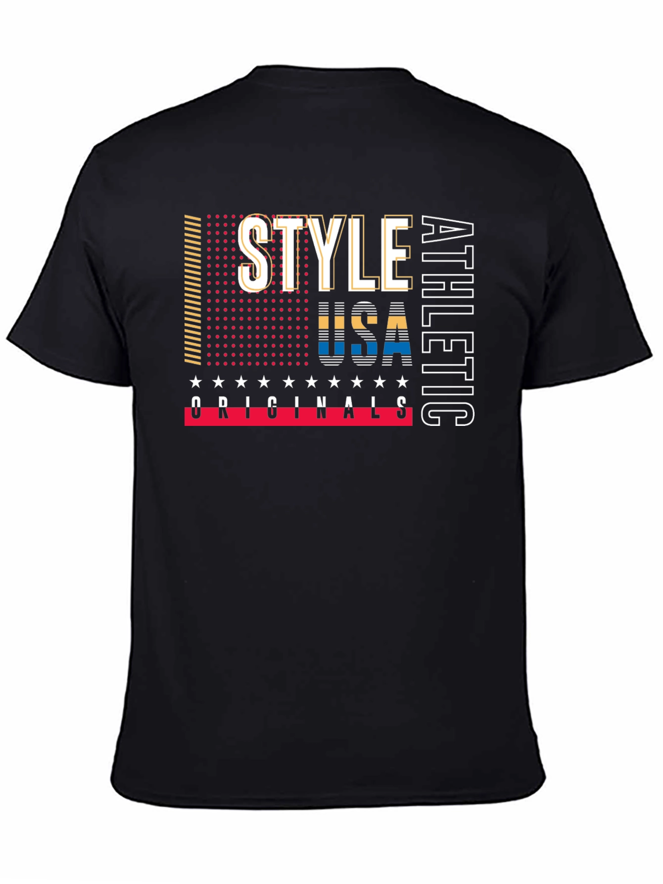 Style USA Athletic Originals Black T-Shirt