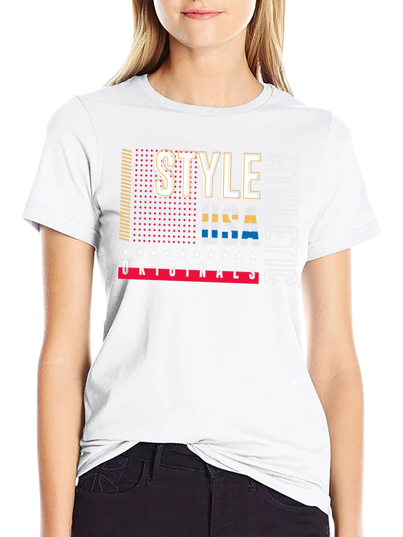 Style USA Athletic Originals Black T-Shirt