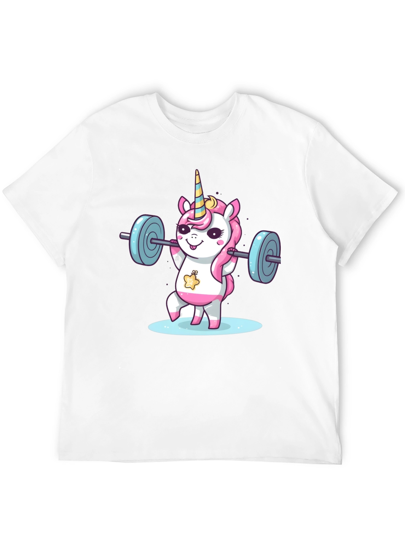 Unicorn Weightlifting Black T-Shirt