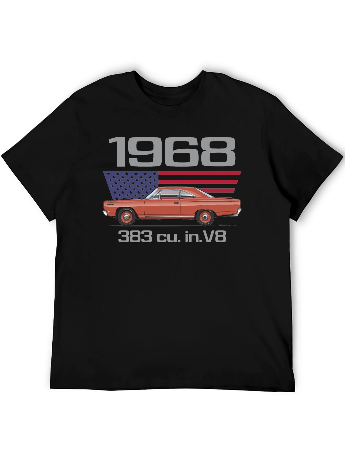 1968 Classic Car V8 Graphic T-Shirt
