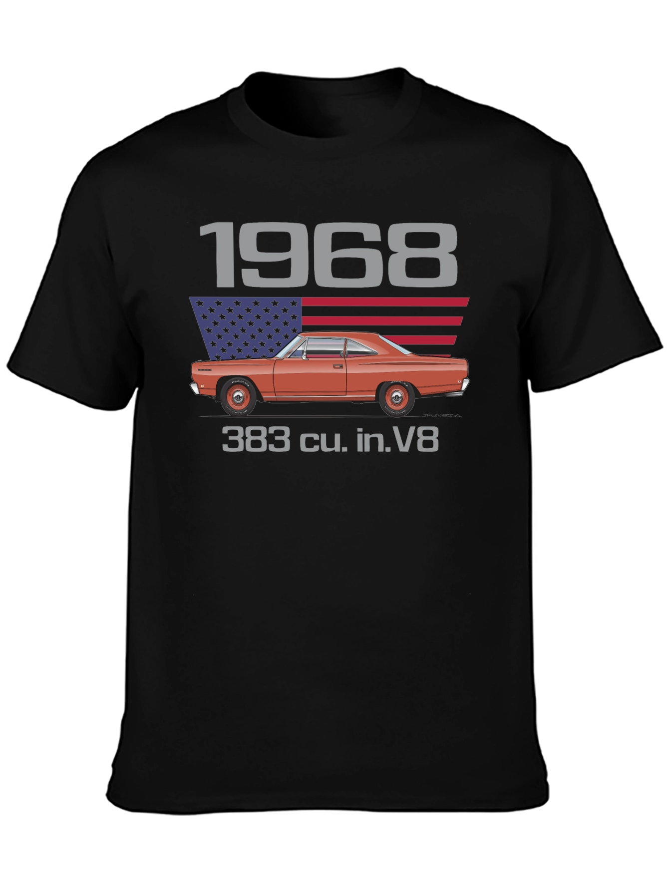1968 Classic Car V8 Graphic T-Shirt