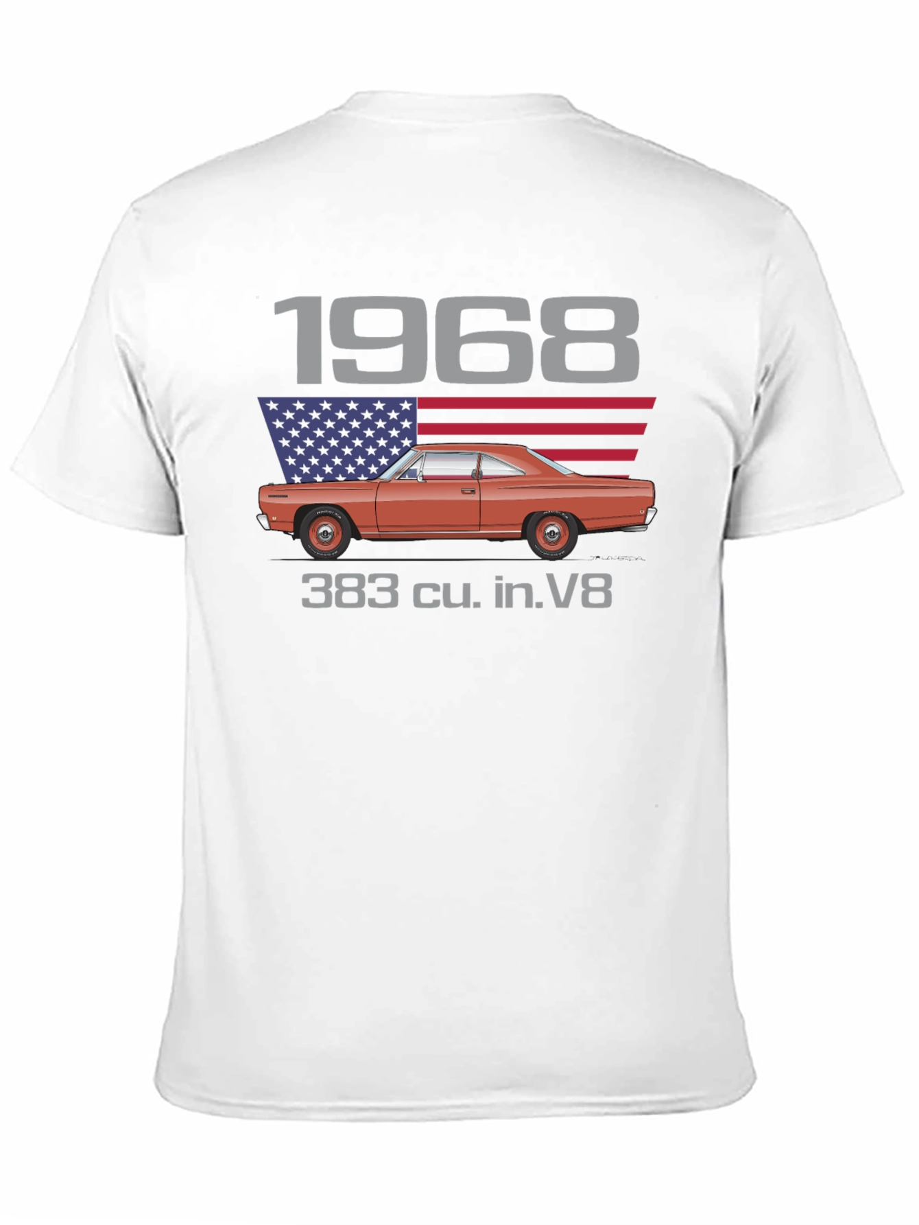 1968 Classic Car V8 Graphic T-Shirt