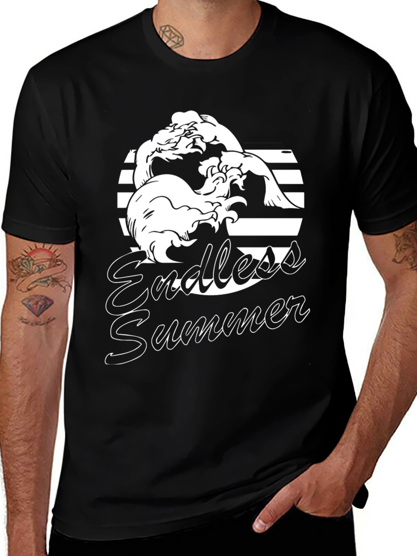 Endless Summer Black Graphic Tee
