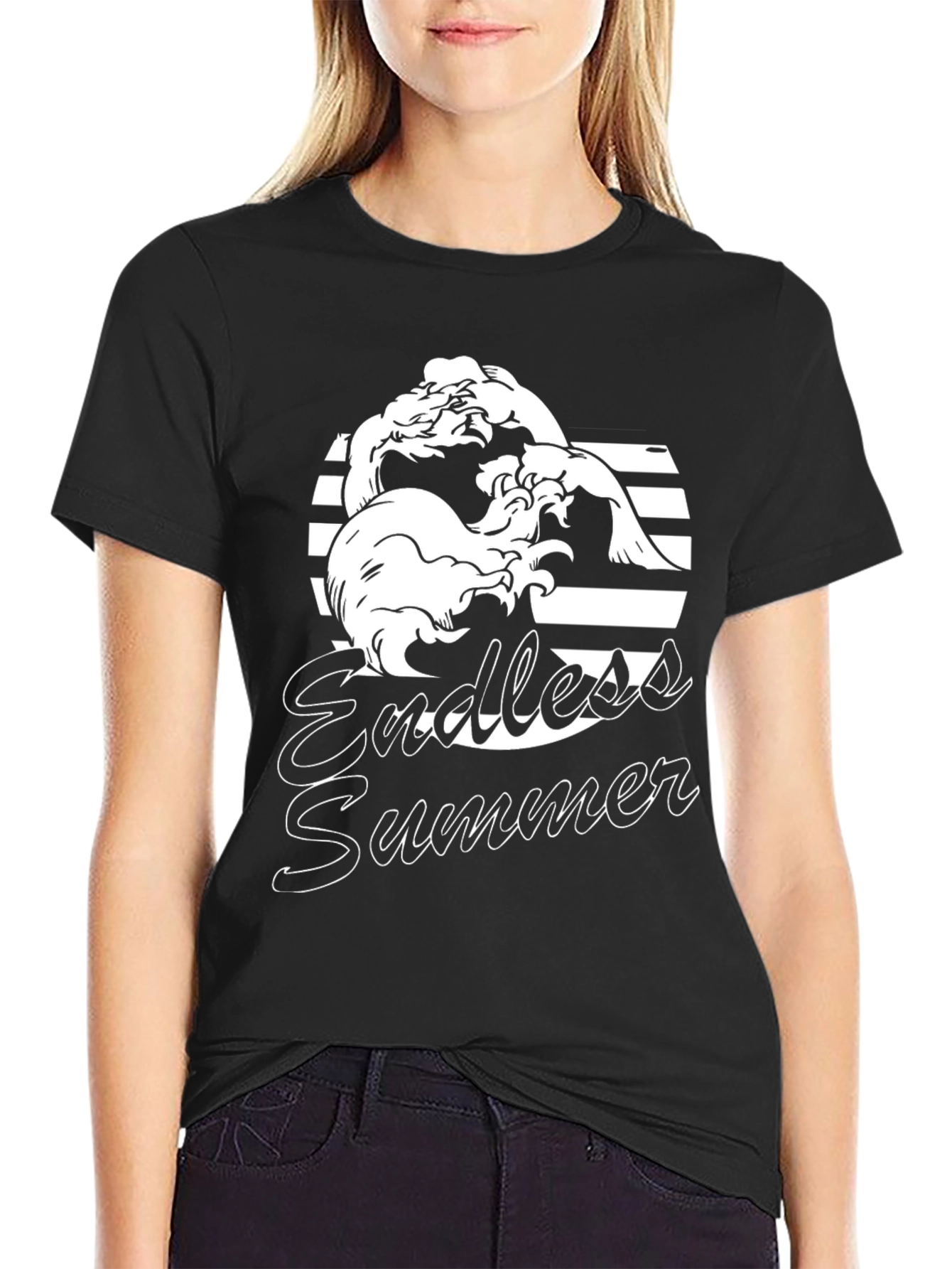 Endless Summer Black Graphic Tee