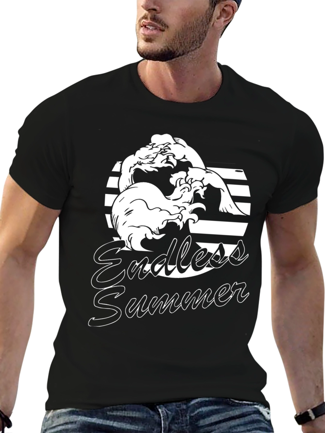 Endless Summer Black Graphic Tee