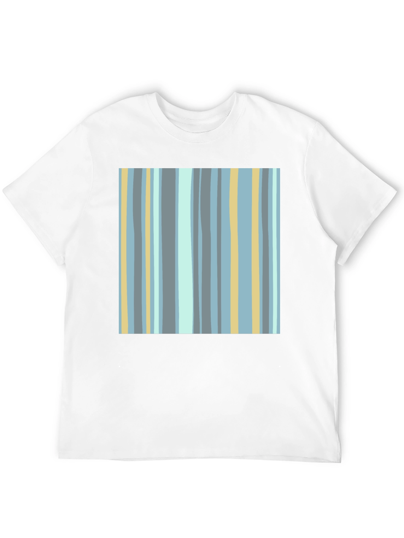 Striped Pattern Black T-Shirt