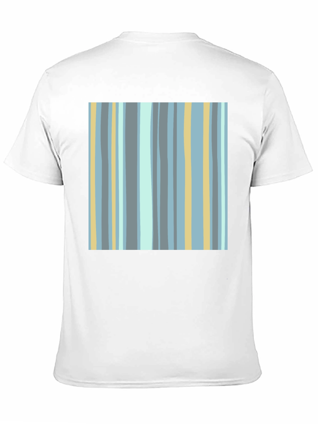 Striped Pattern Black T-Shirt
