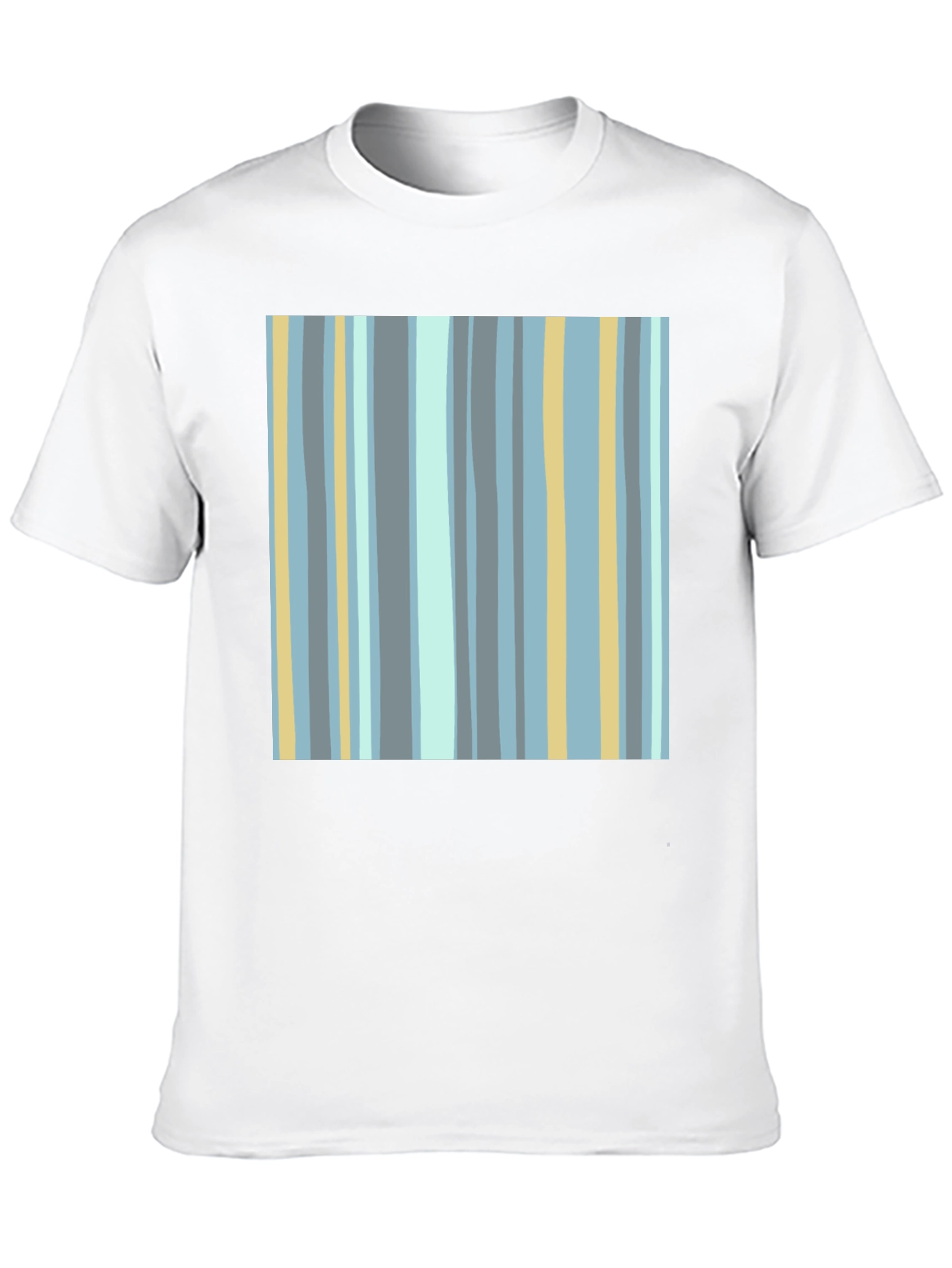 Striped Pattern Black T-Shirt
