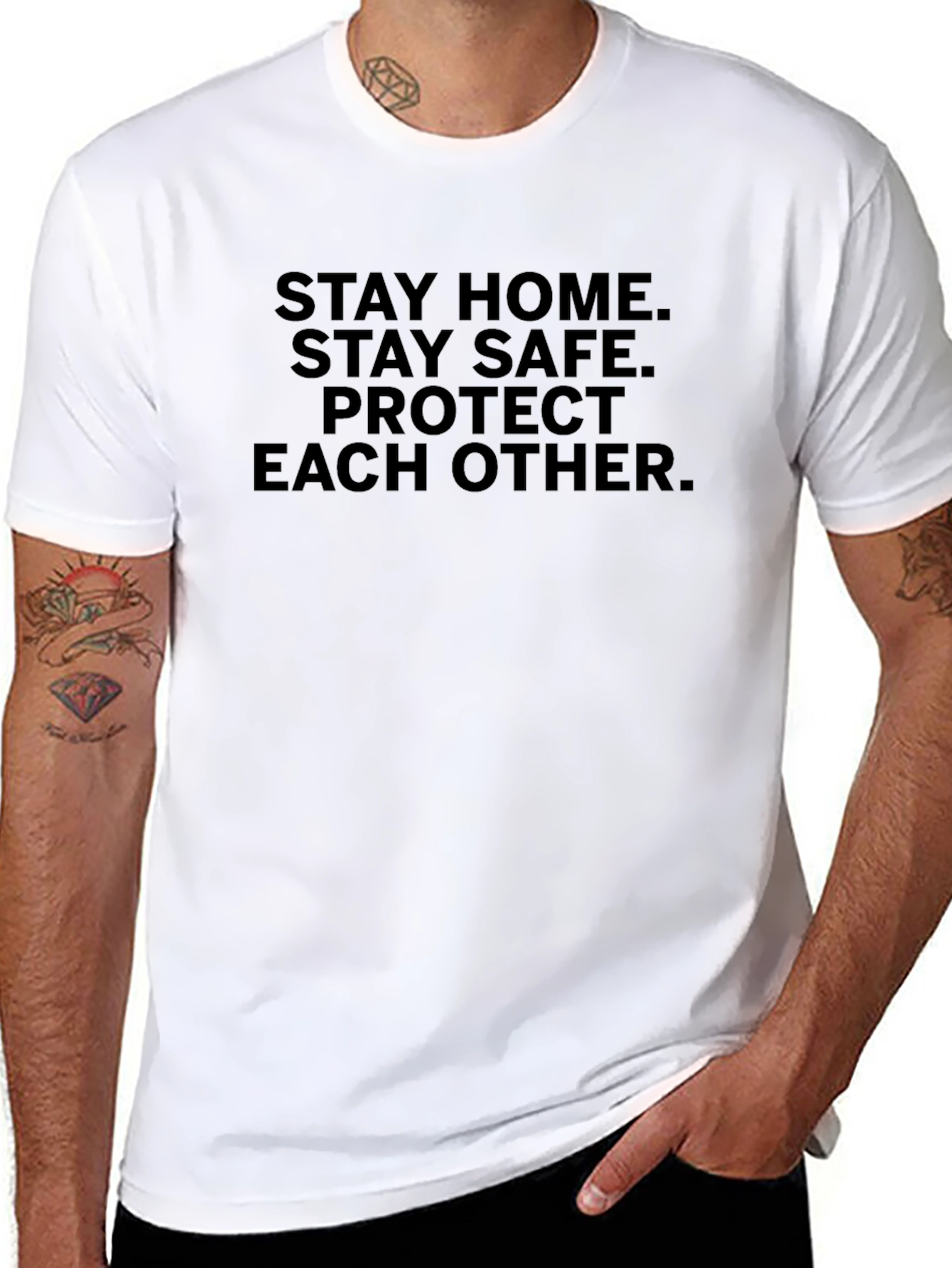 Stay Home Stay Safe Tee