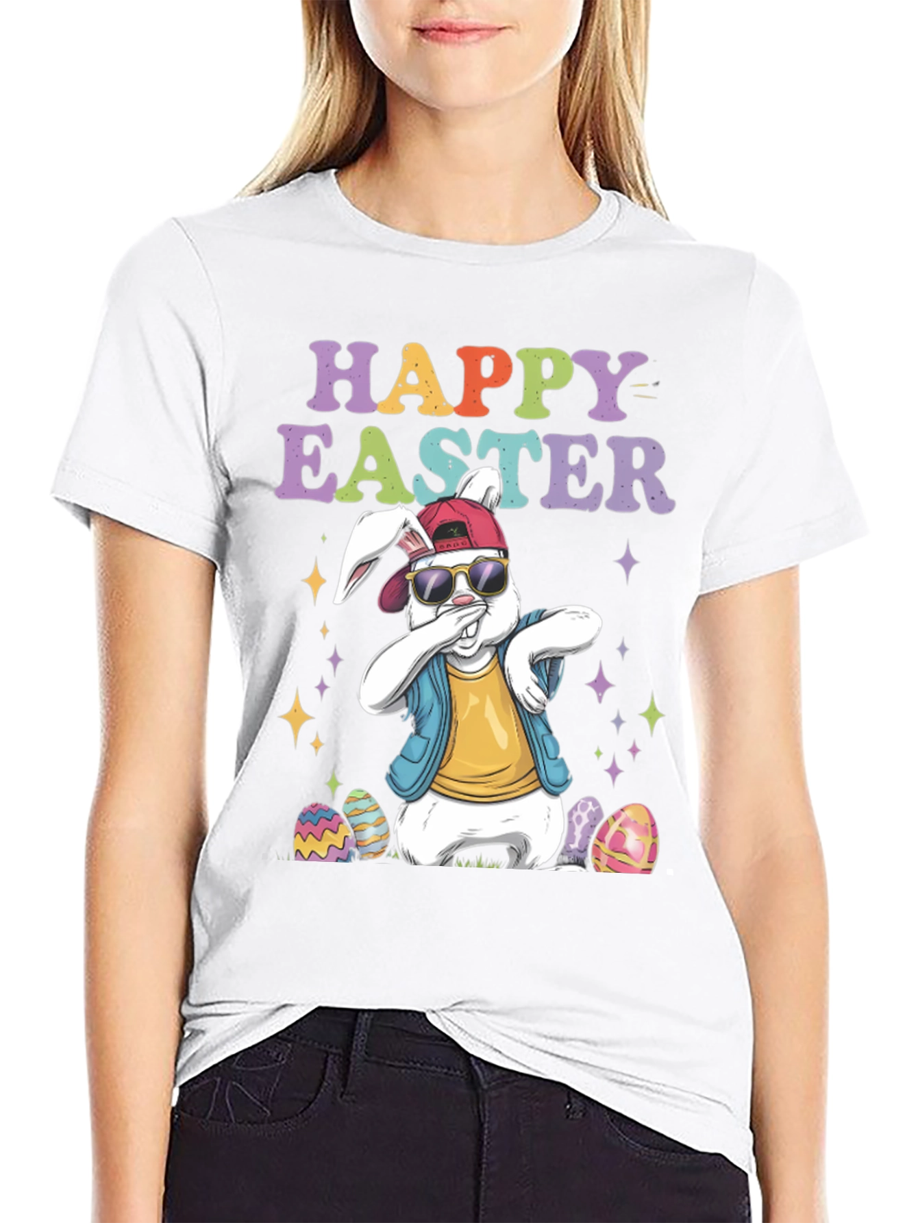 Happy Easter Dabbing Bunny T-Shirt