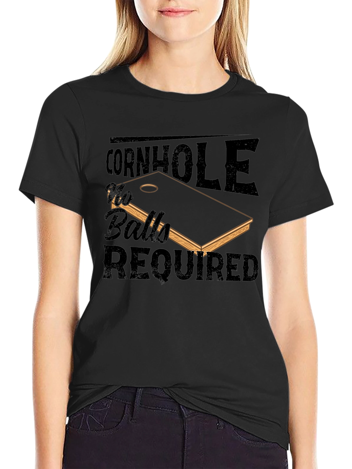 Cornhole No Balls Required T-Shirt
