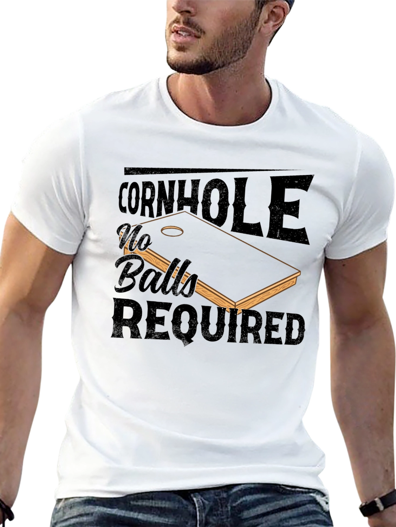 Cornhole No Balls Required T-Shirt