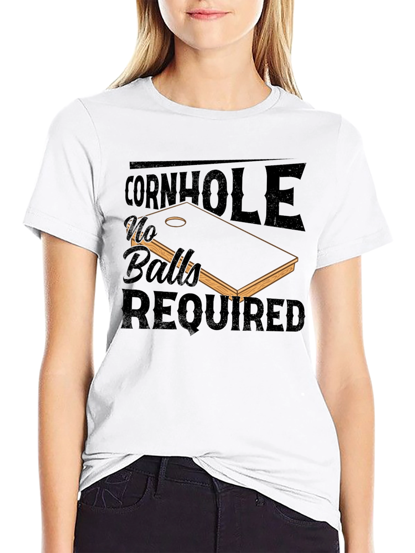 Cornhole No Balls Required T-Shirt