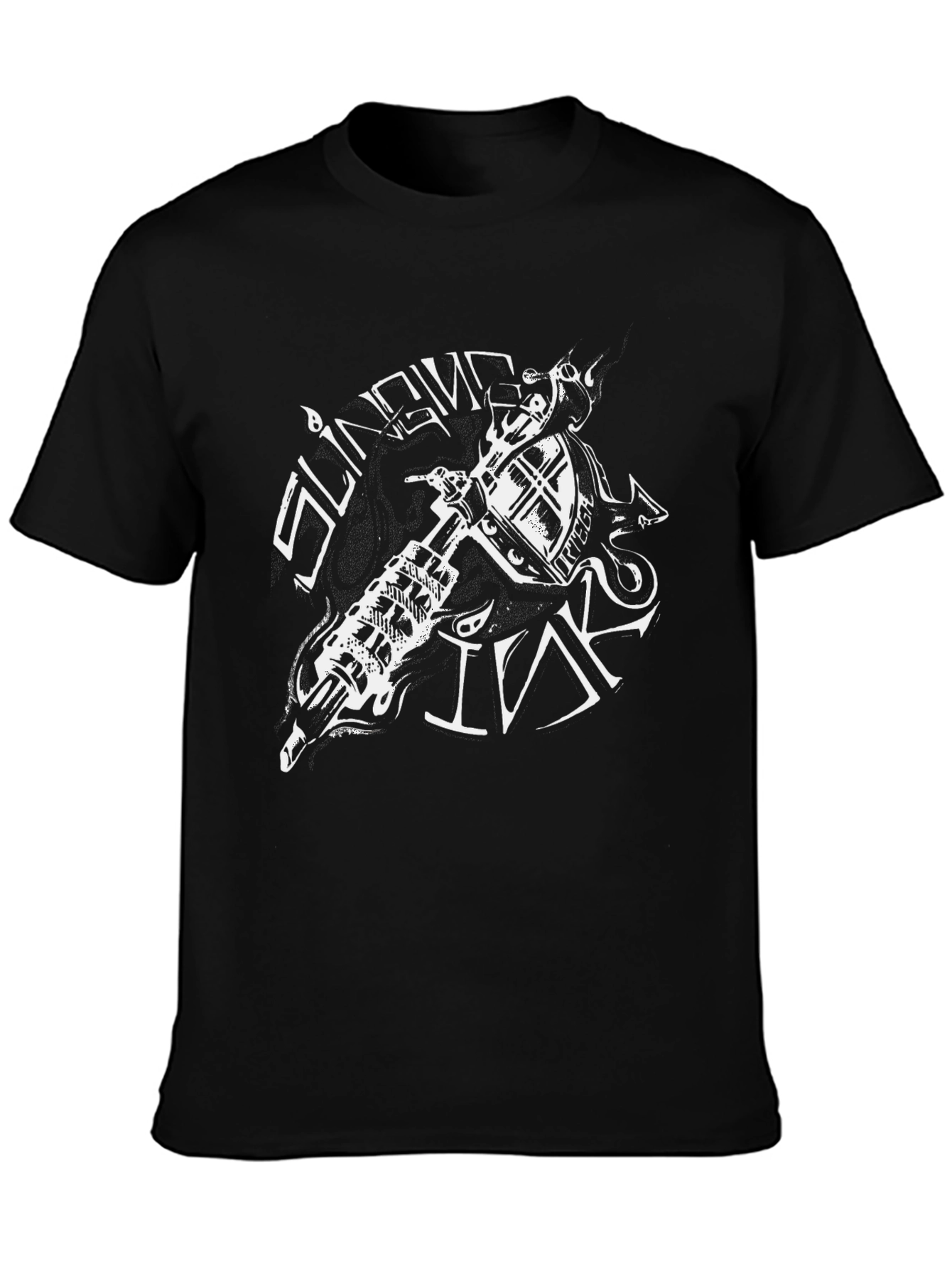 Slinging Ink Tattoo Machine Graphic Tee