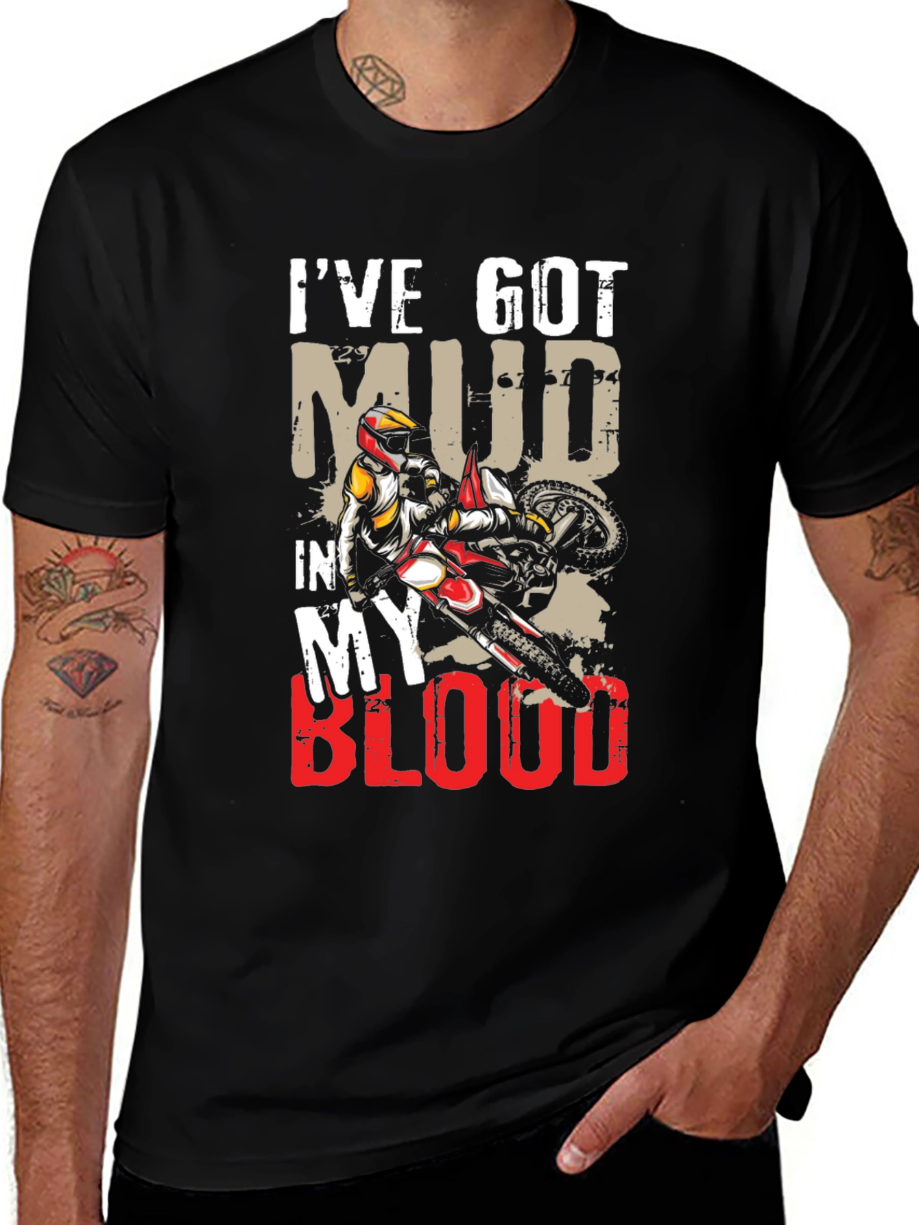 Mud In My Blood Motocross T-Shirt