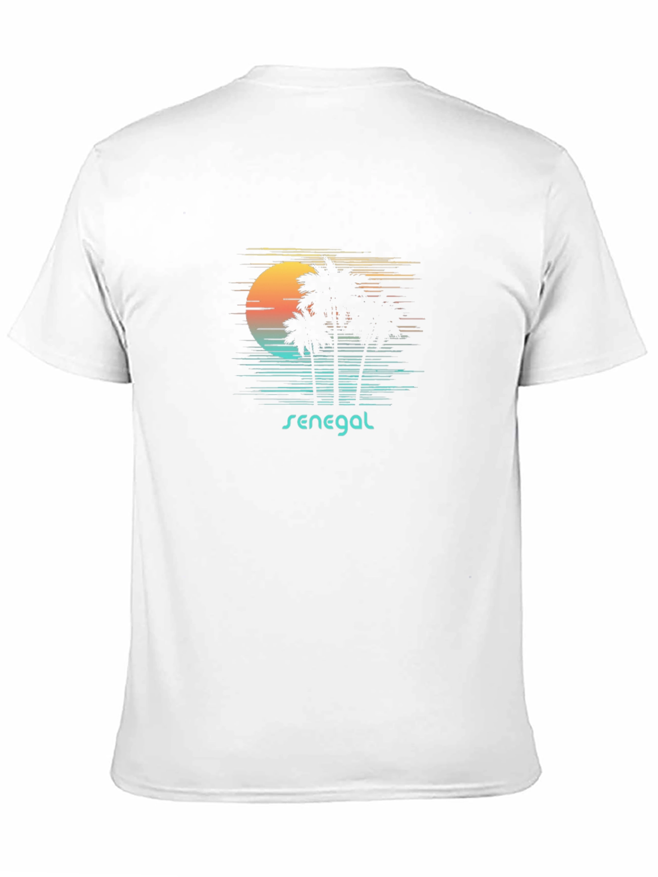 Senegal Palm Tree Sunset Graphic Tee
