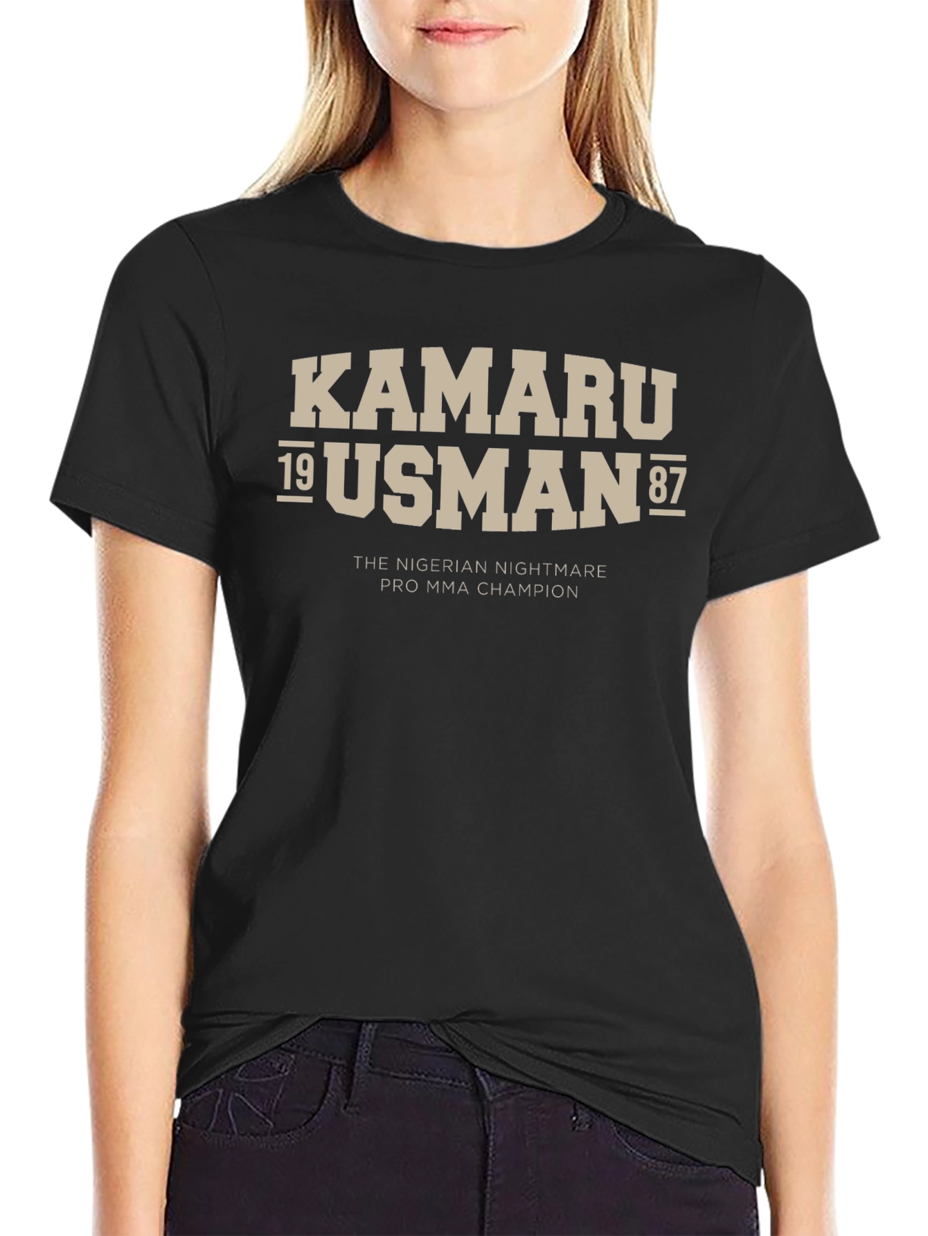 Kamaru Usman MMA Champion Graphic Tee