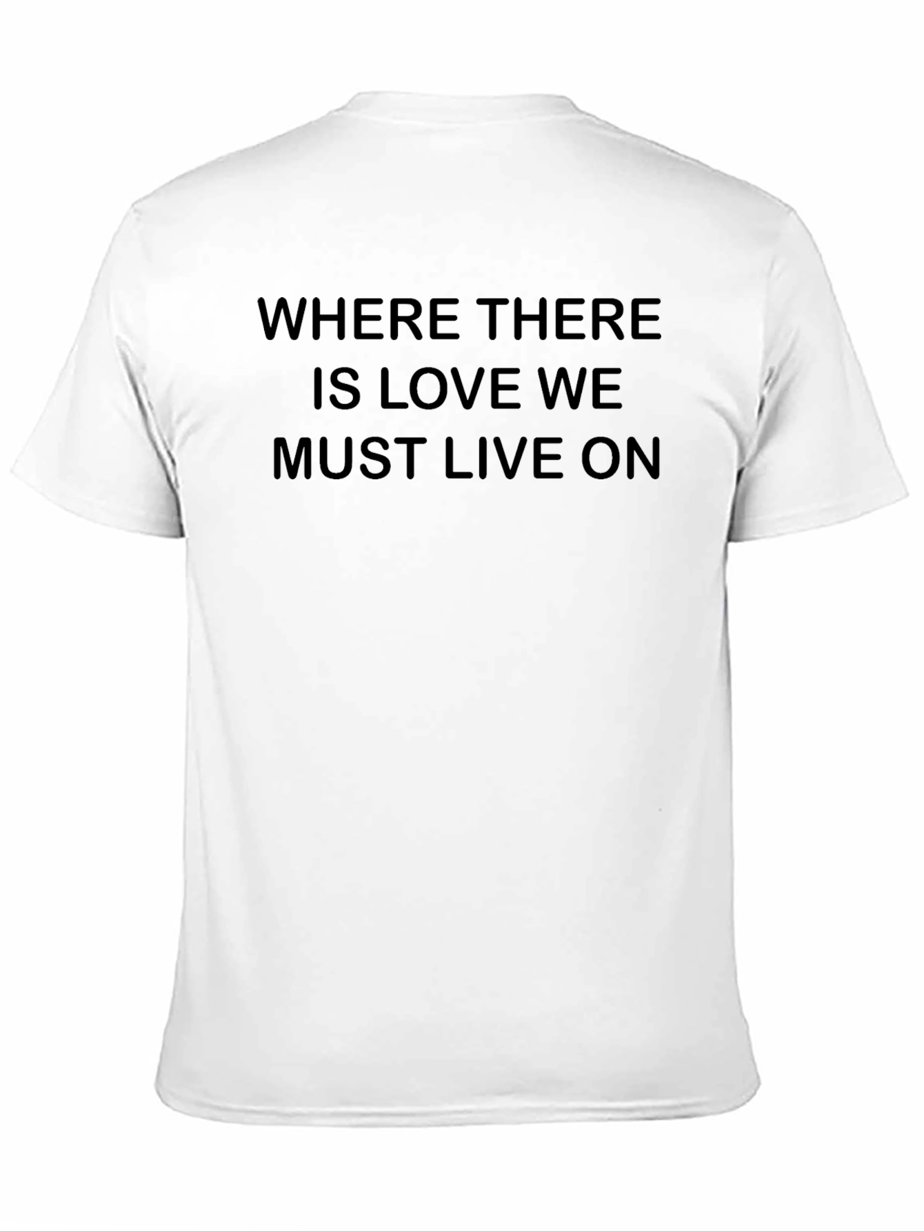 Love Lives On Black Graphic Tee
