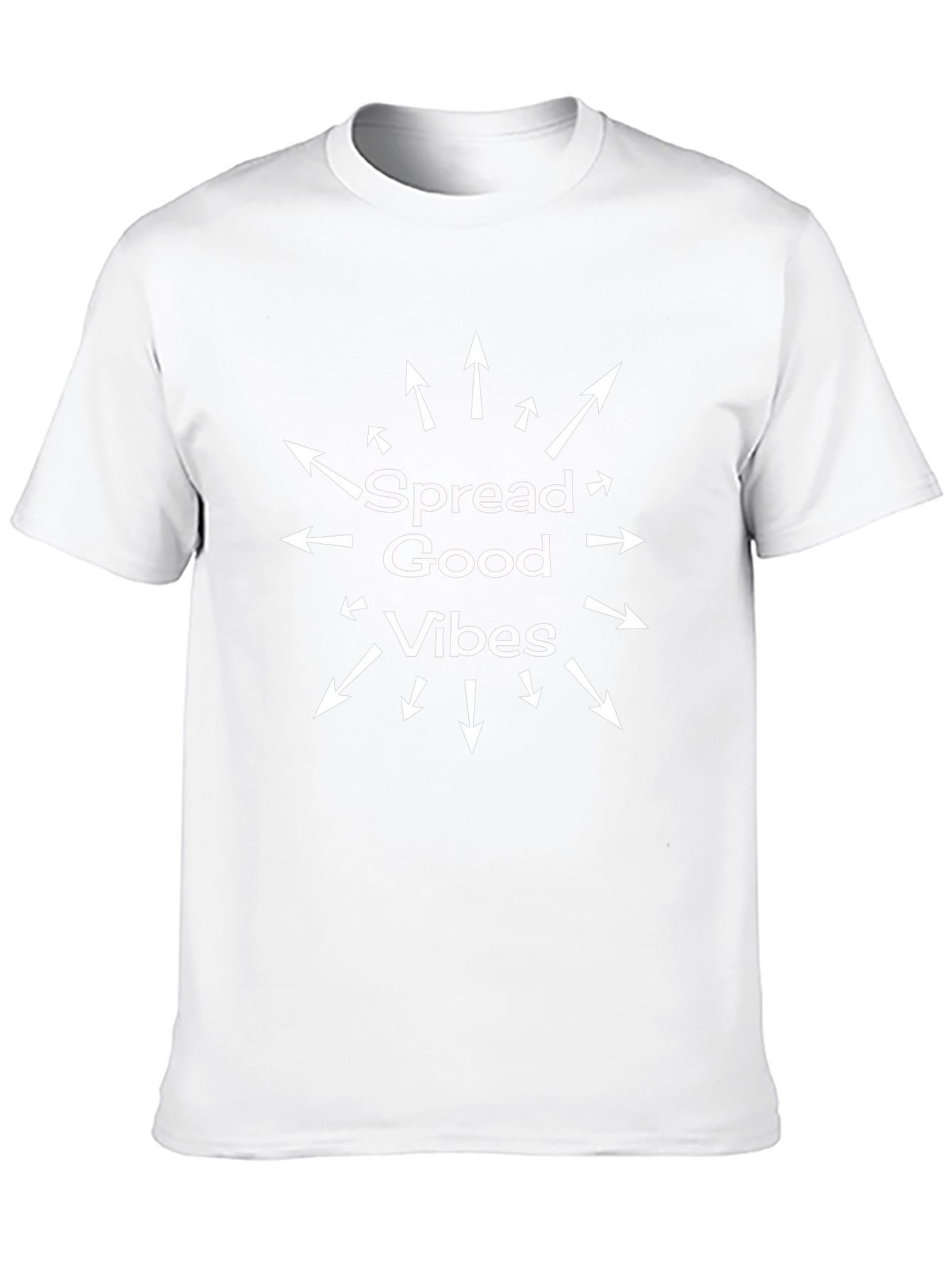 Spread Good Vibes Black Graphic T-Shirt
