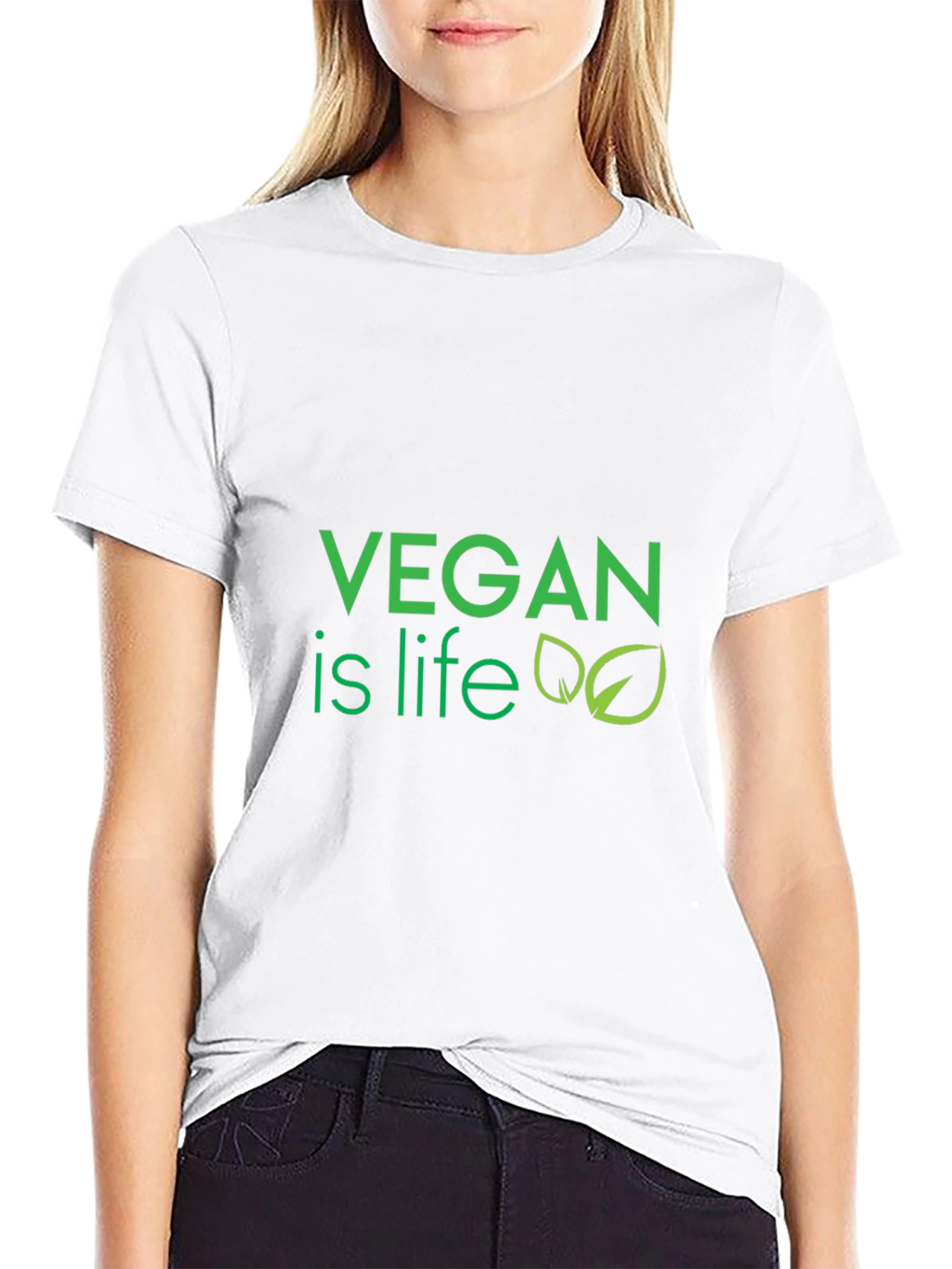 Vegan is Life T-Shirt - Eco-Friendly Lifestyle Apparel
