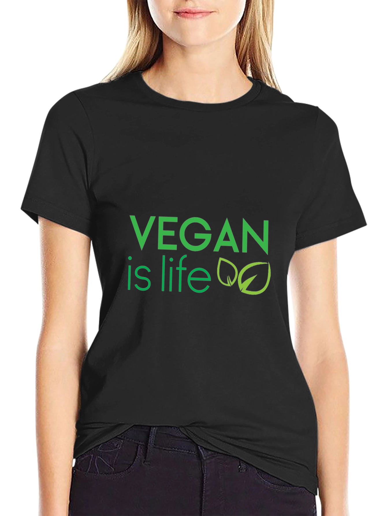 Vegan is Life T-Shirt - Eco-Friendly Lifestyle Apparel