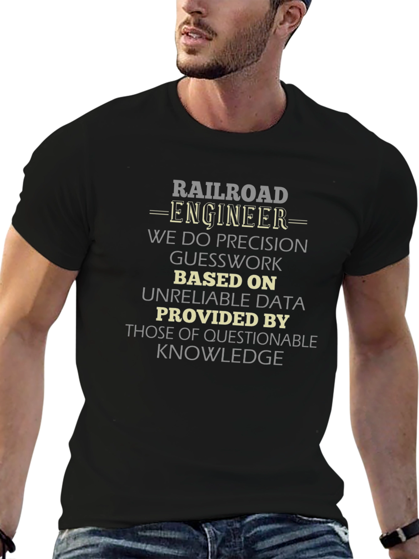 Railroad Engineer Precision T-Shirt