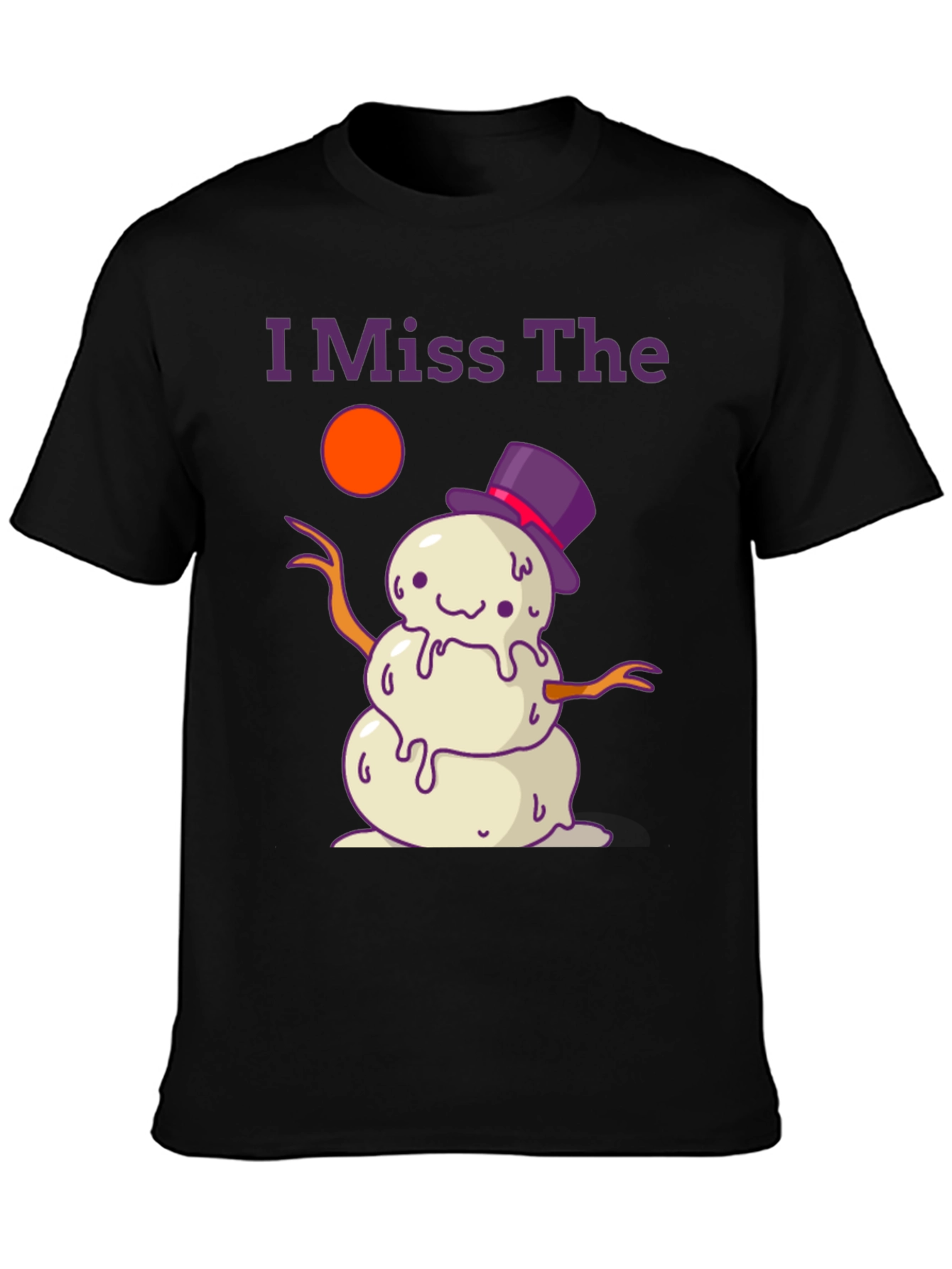 I Miss The Snow T-Shirt Melting Snowman Graphic Tee