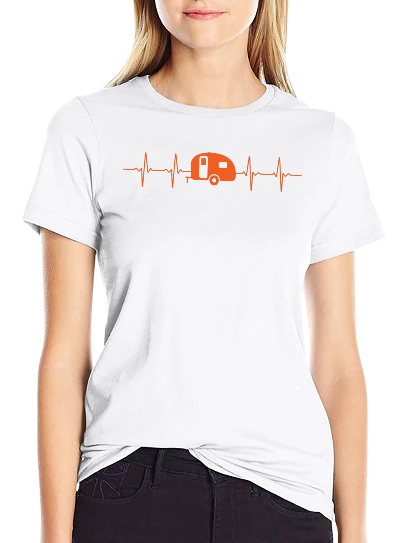 Camping Heartbeat T-Shirt - Adventure is Calling!