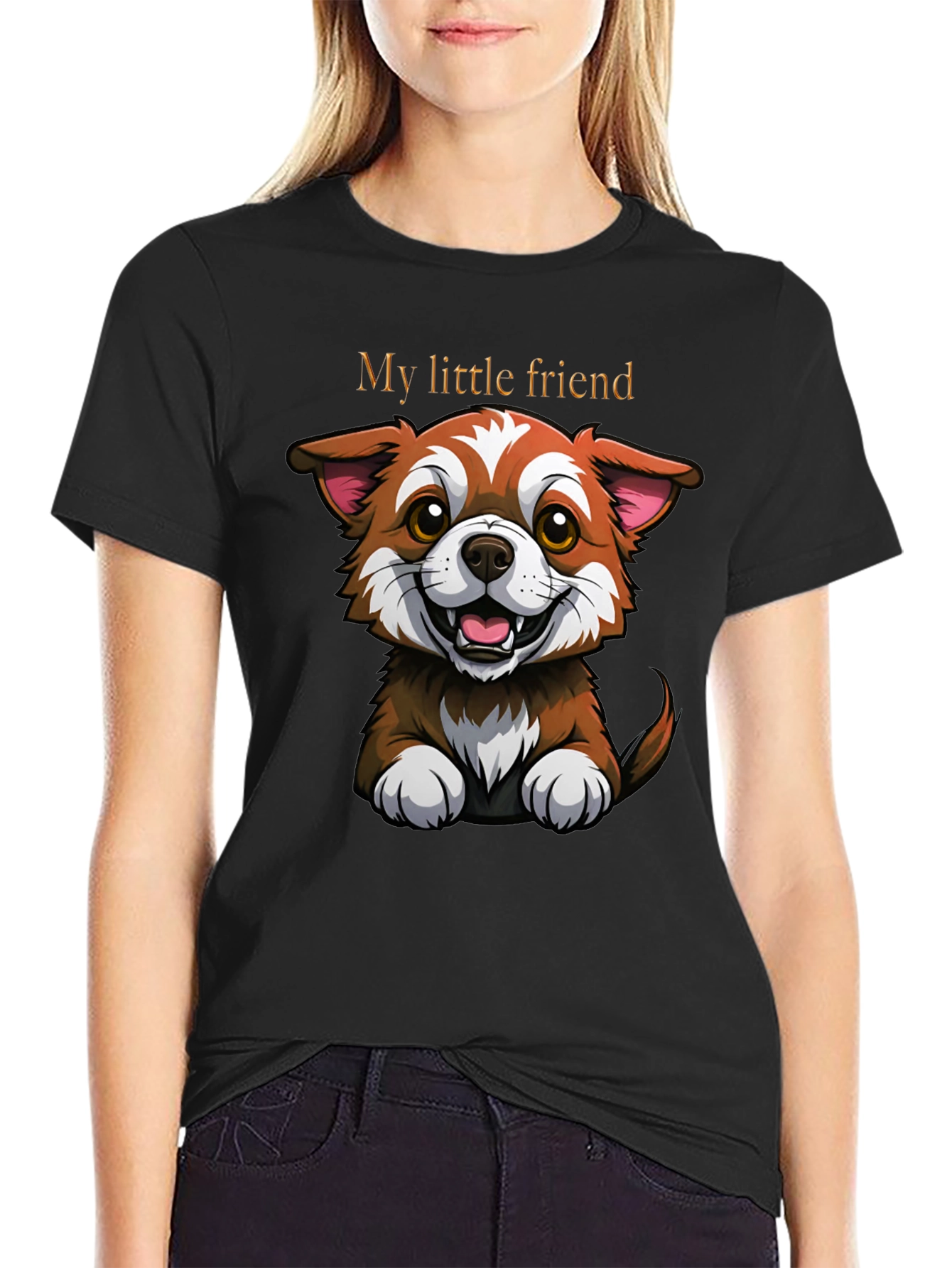 Cute Dog Graphic Tee - My Little Friend