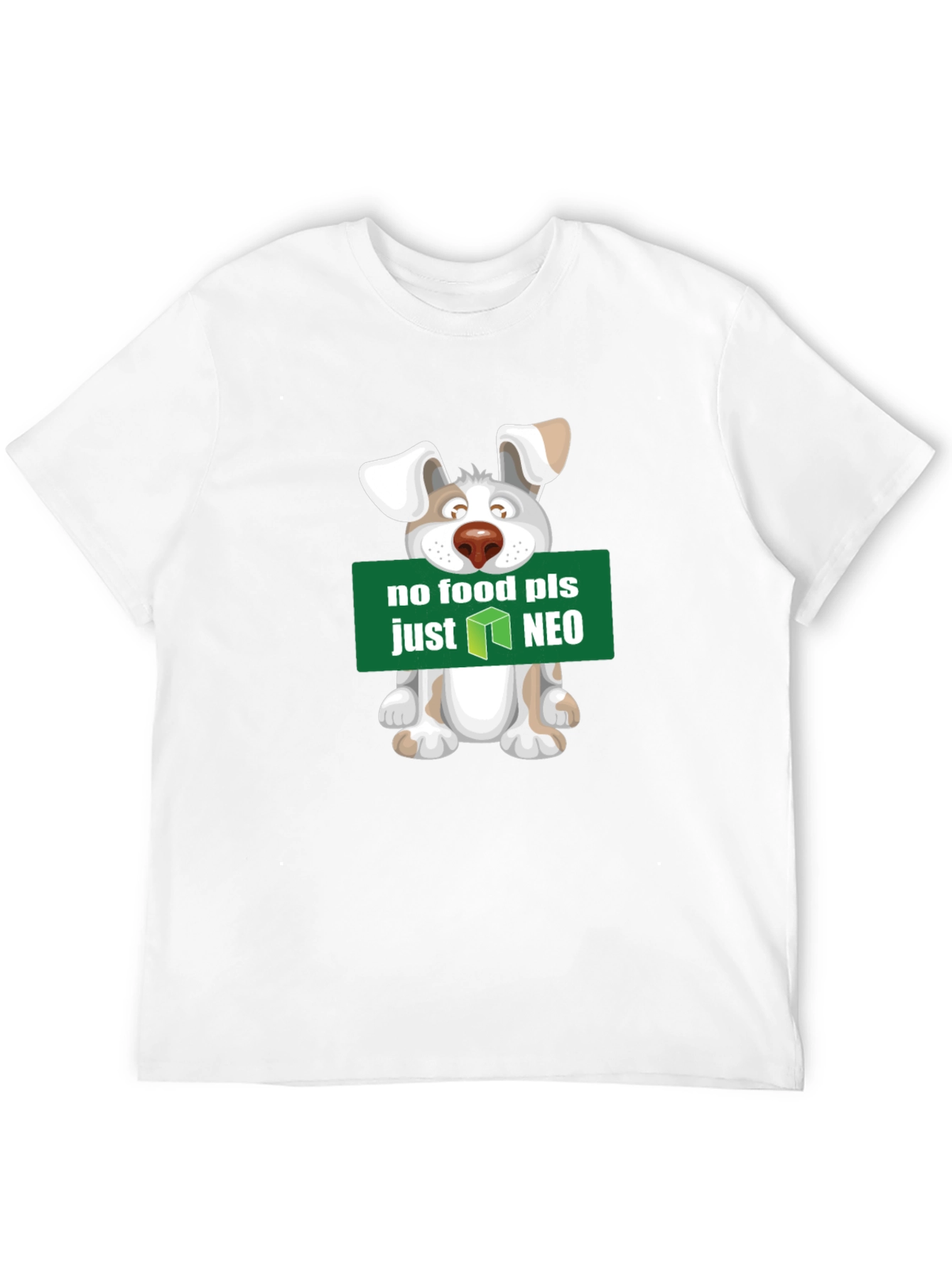 No Food Just NEO T-Shirt - Cute Dog Design