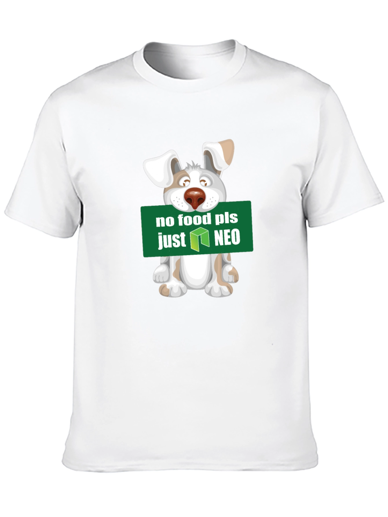 No Food Just NEO T-Shirt - Cute Dog Design