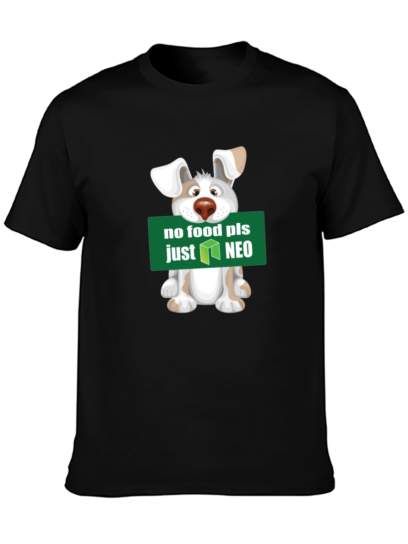 No Food Just NEO T-Shirt - Cute Dog Design