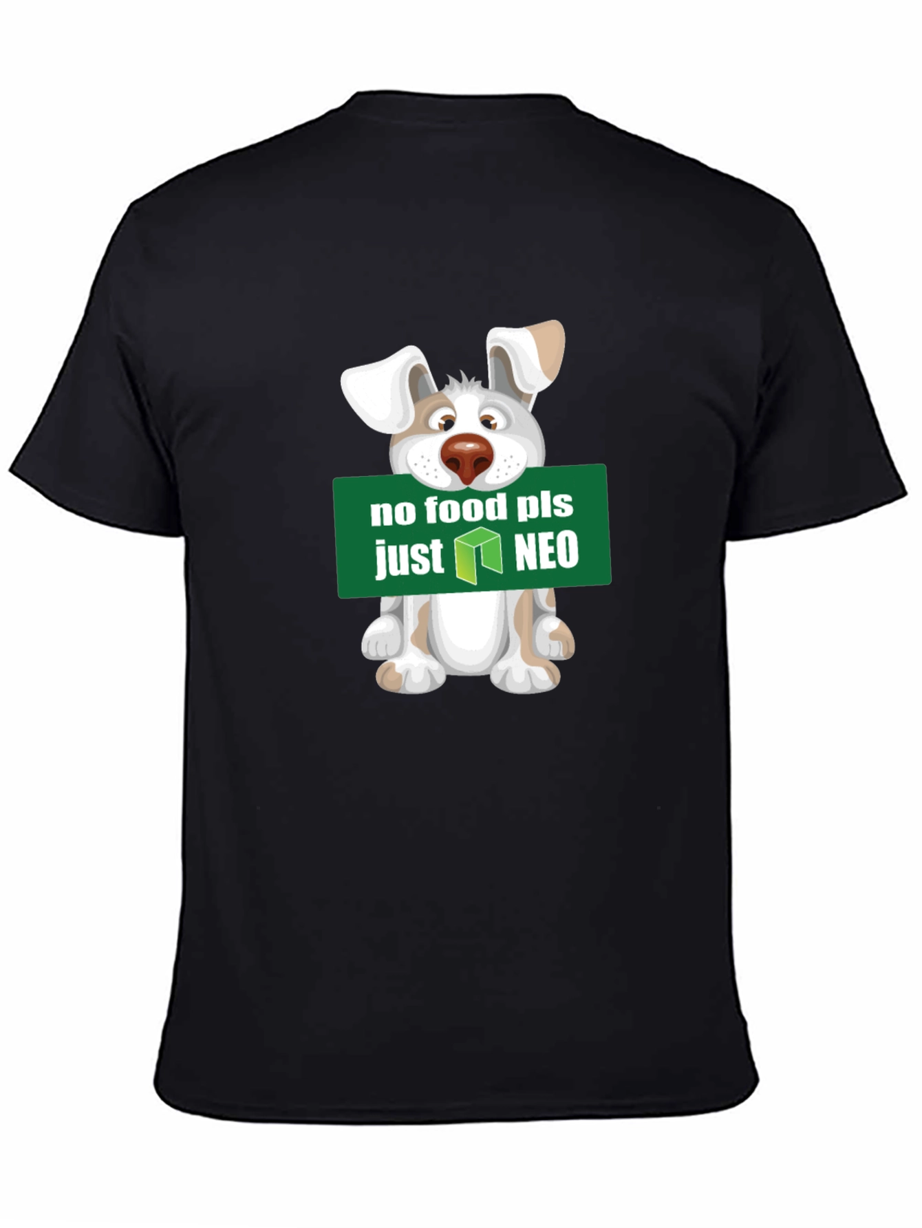 No Food Just NEO T-Shirt - Cute Dog Design