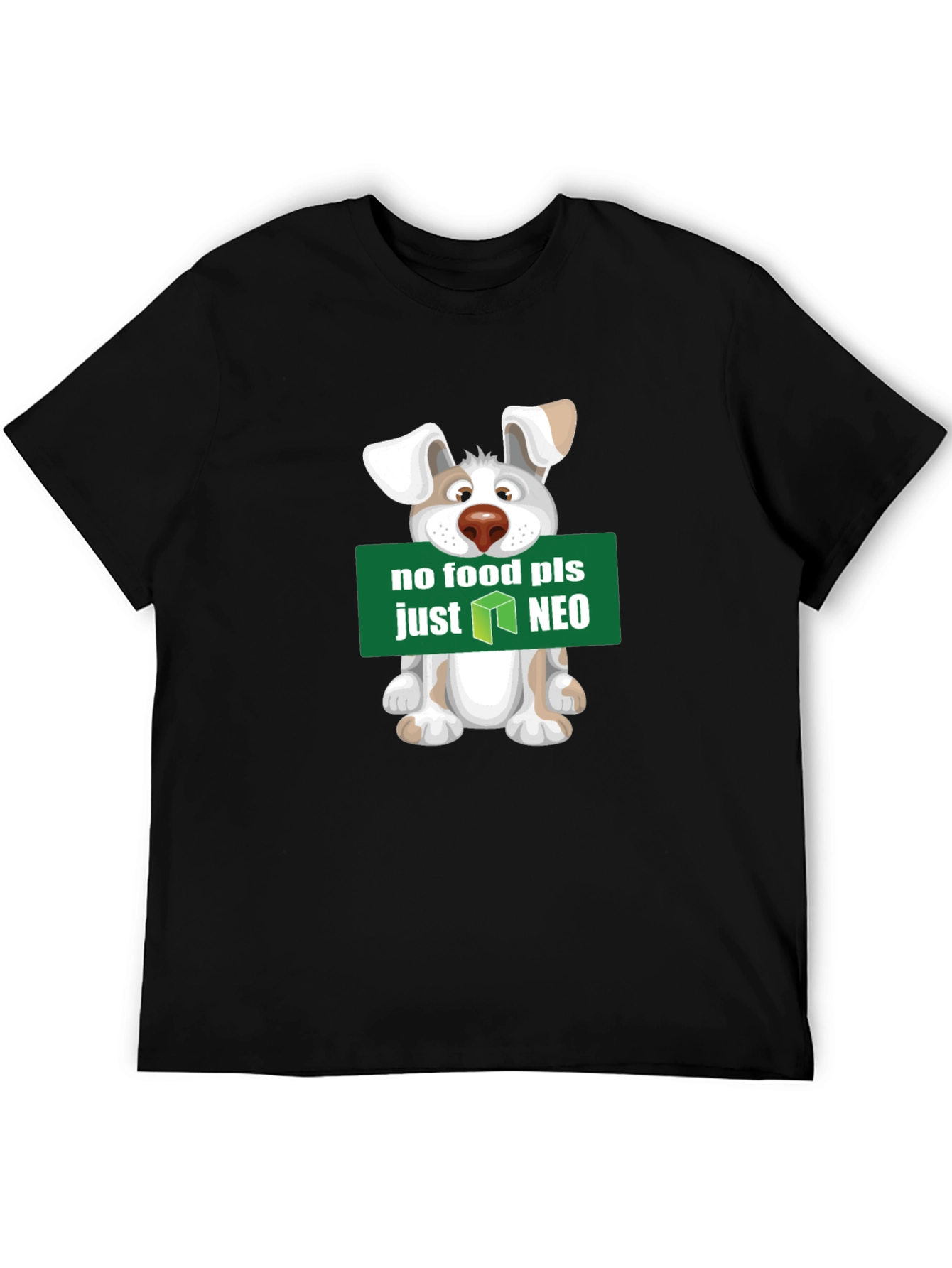No Food Just NEO T-Shirt - Cute Dog Design