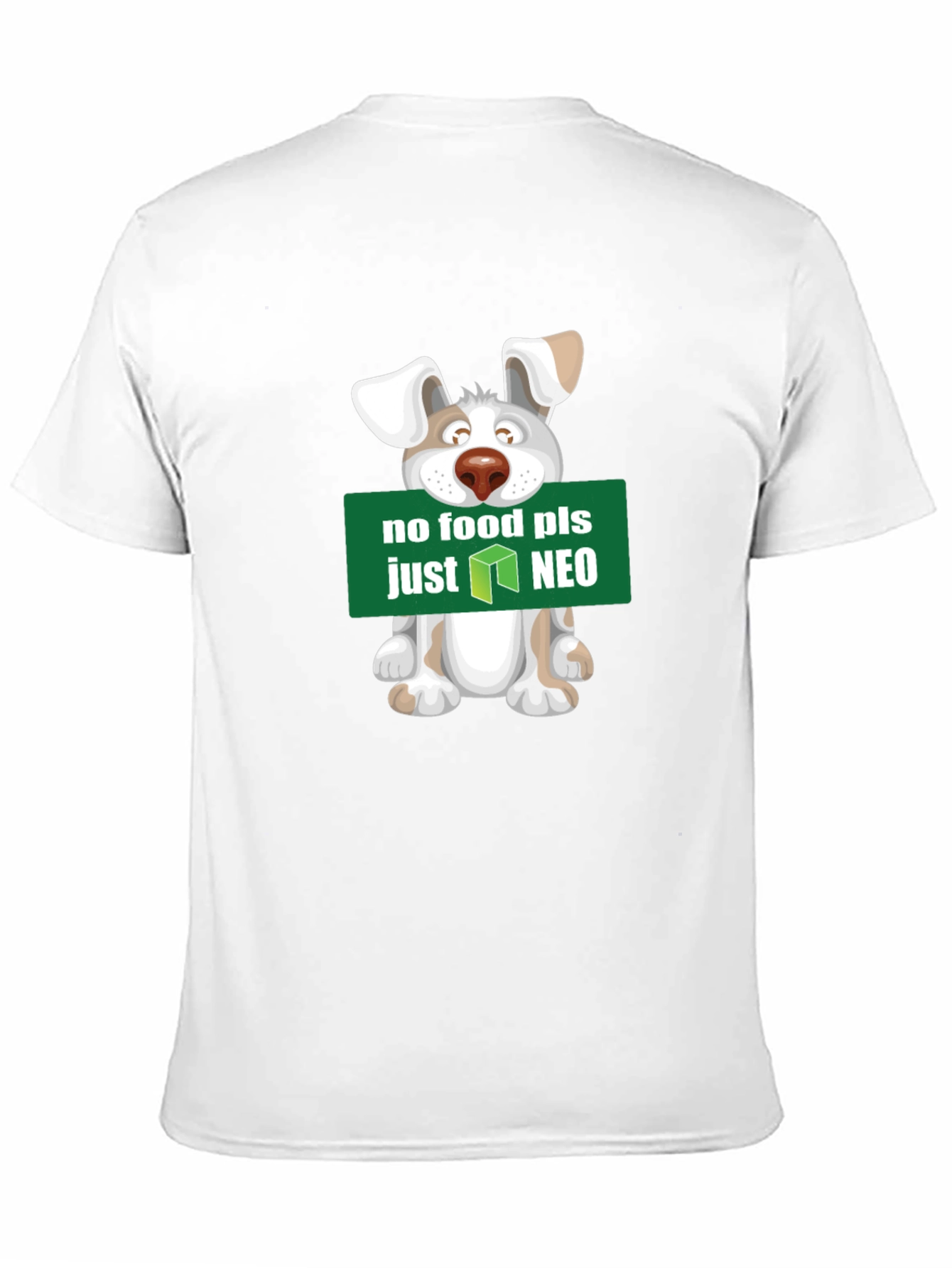 No Food Just NEO T-Shirt - Cute Dog Design