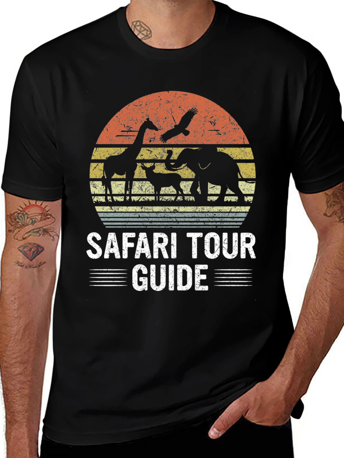Safari Tour Guide Graphic Tee - Adventure Awaits!