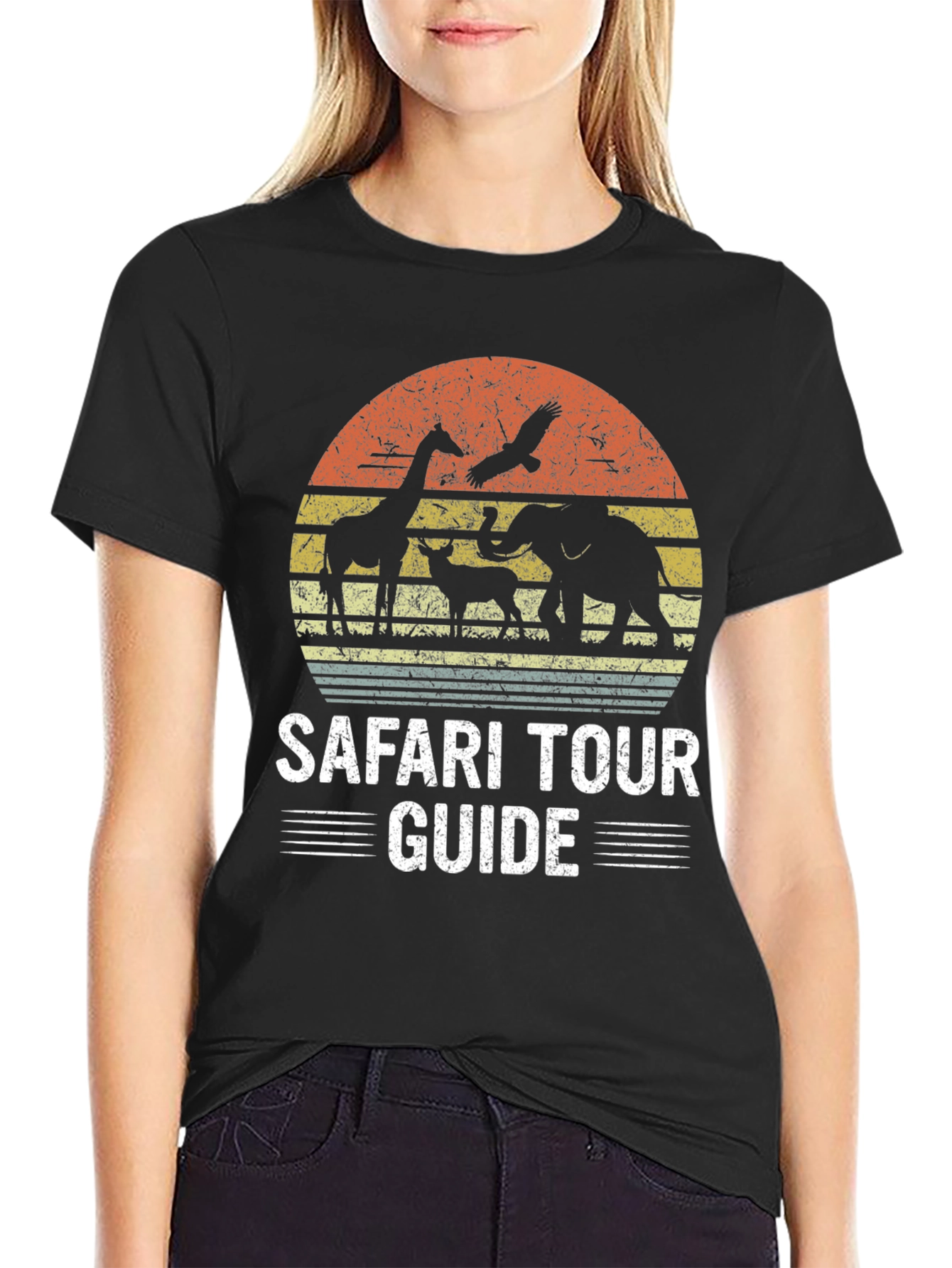 Safari Tour Guide Graphic Tee - Adventure Awaits!