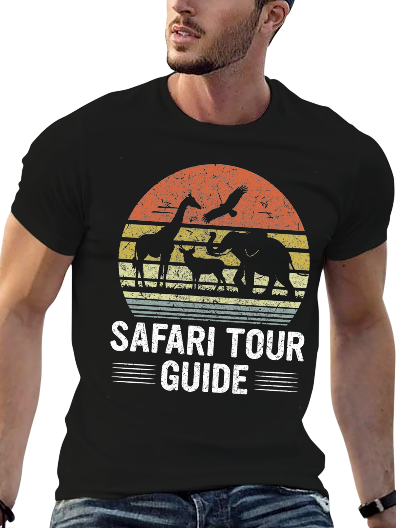 Safari Tour Guide Graphic Tee - Adventure Awaits!