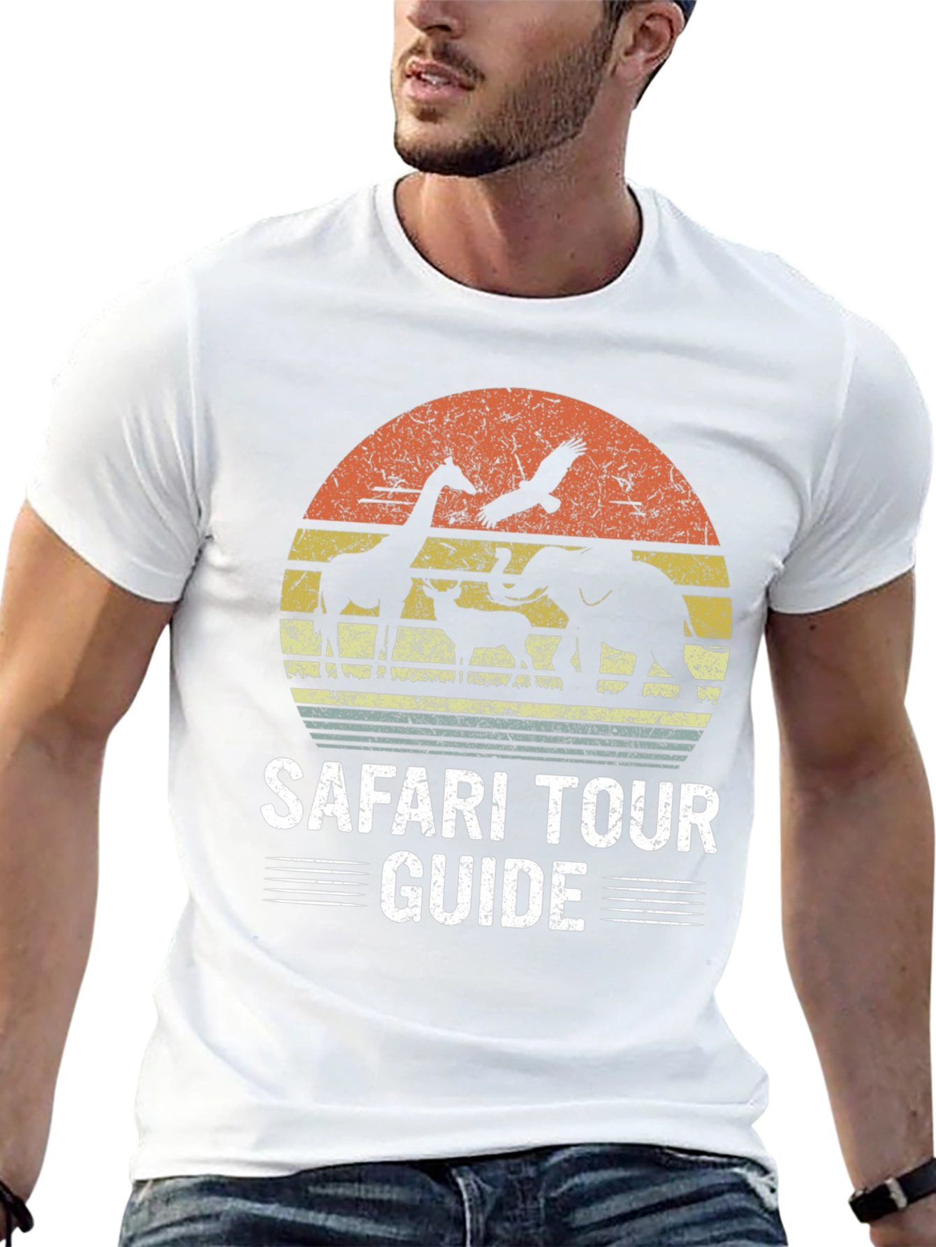 Safari Tour Guide Graphic Tee - Adventure Awaits!