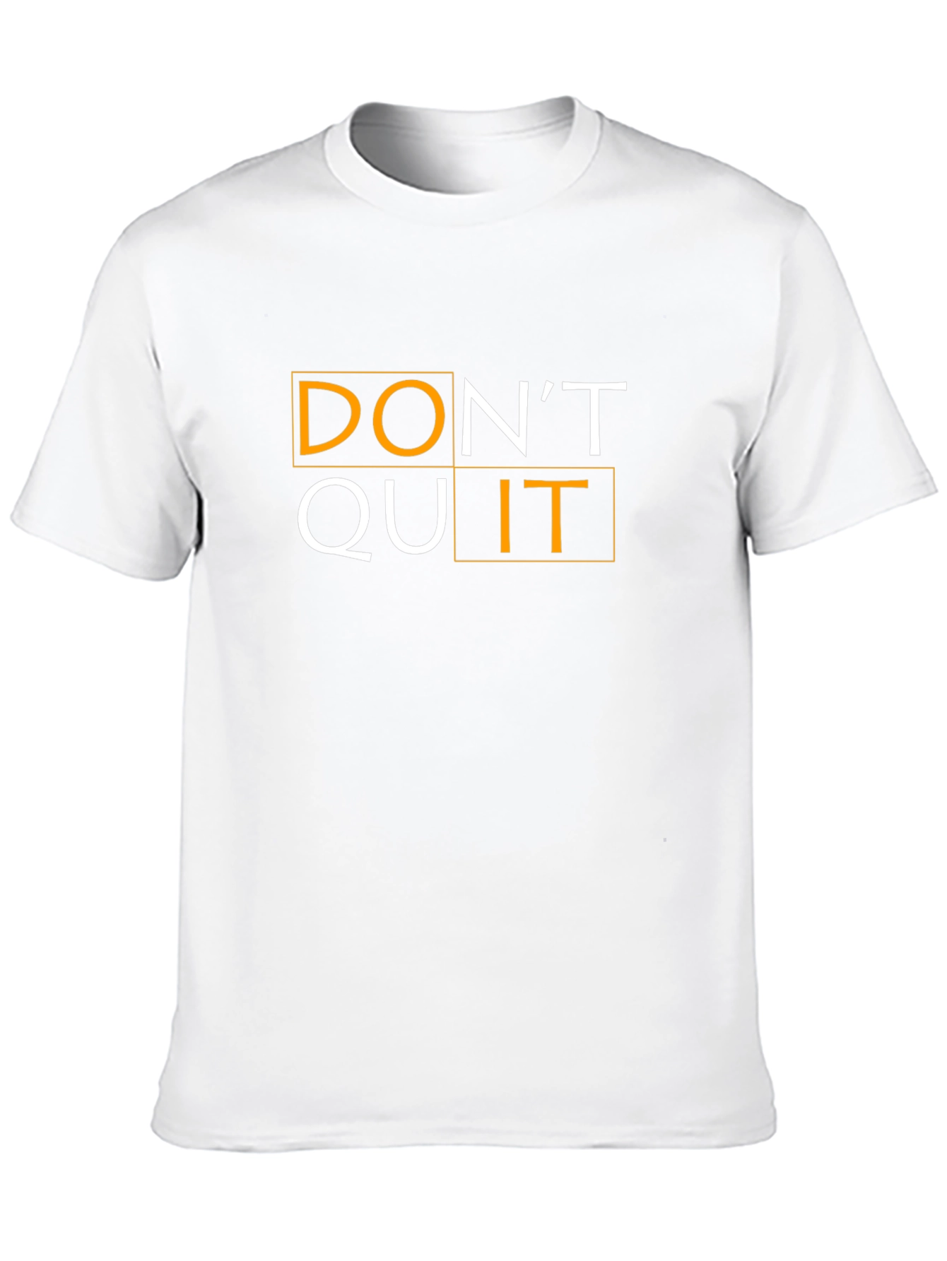 Dont Quit Motivational Black T-Shirt