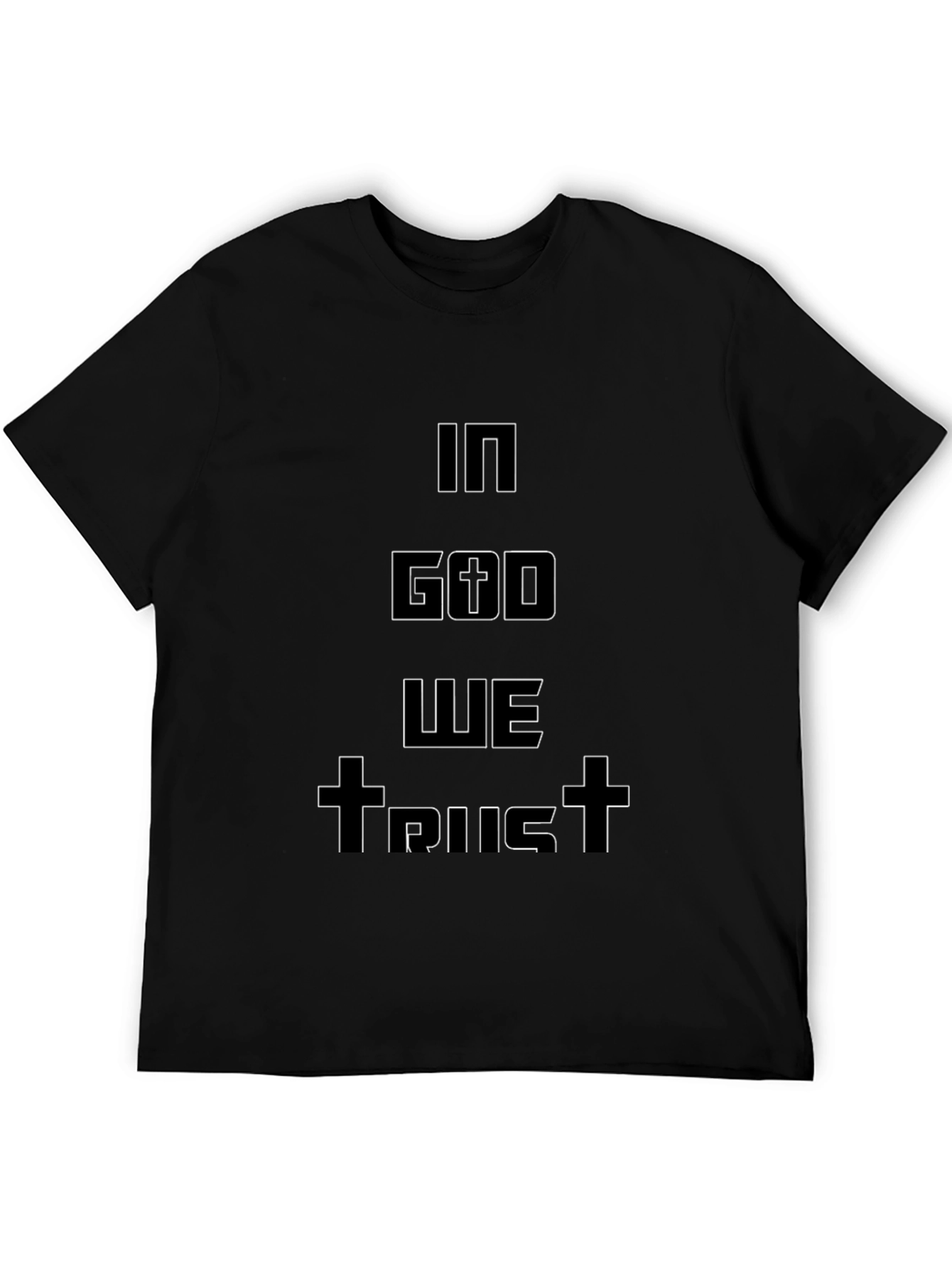 In God We Trust Graphic Tee - Black
