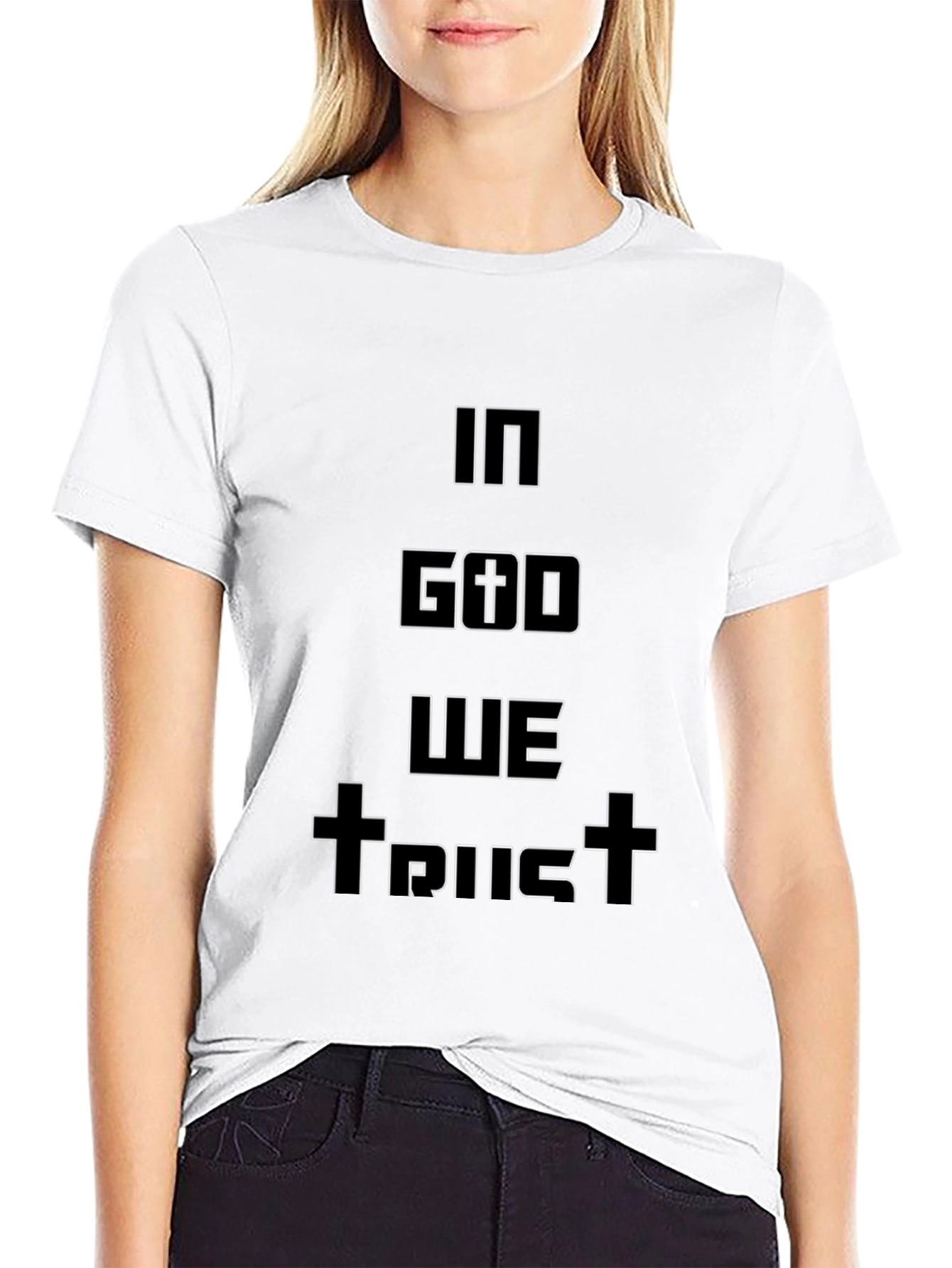 In God We Trust Graphic Tee - Black