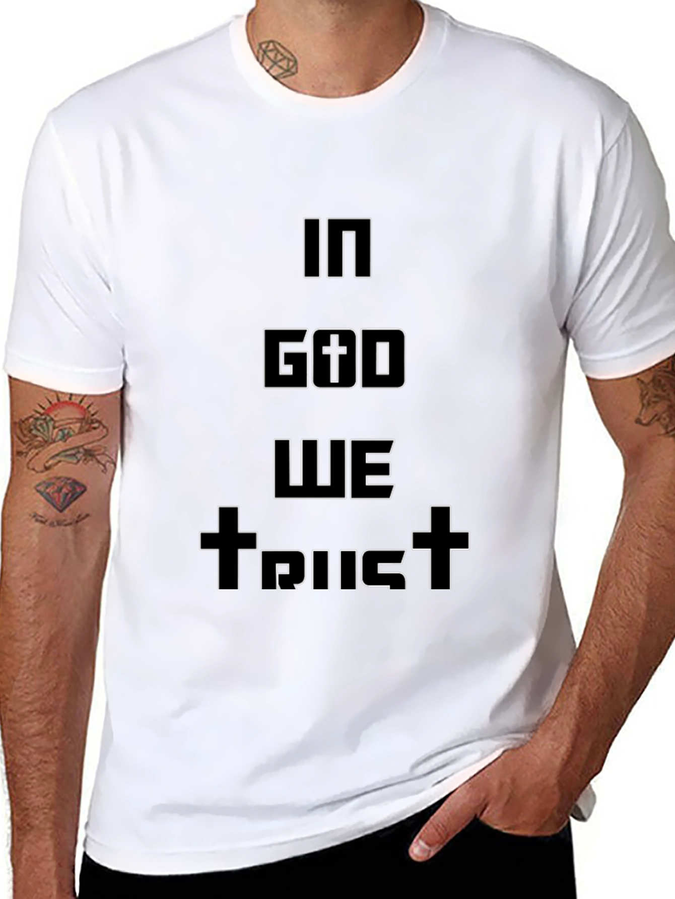 In God We Trust Graphic Tee - Black