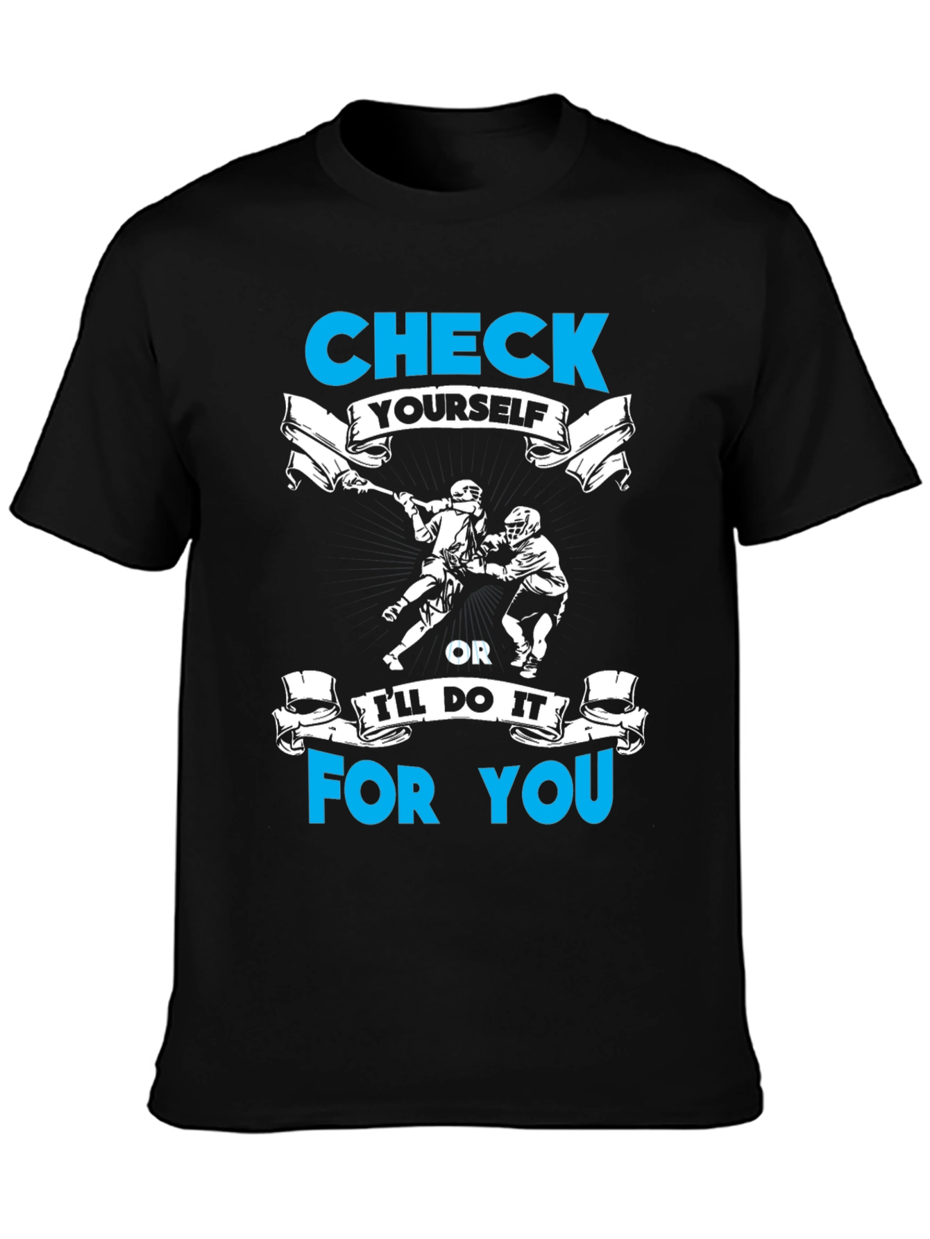 Check Yourself Lacrosse Graphic T-Shirt