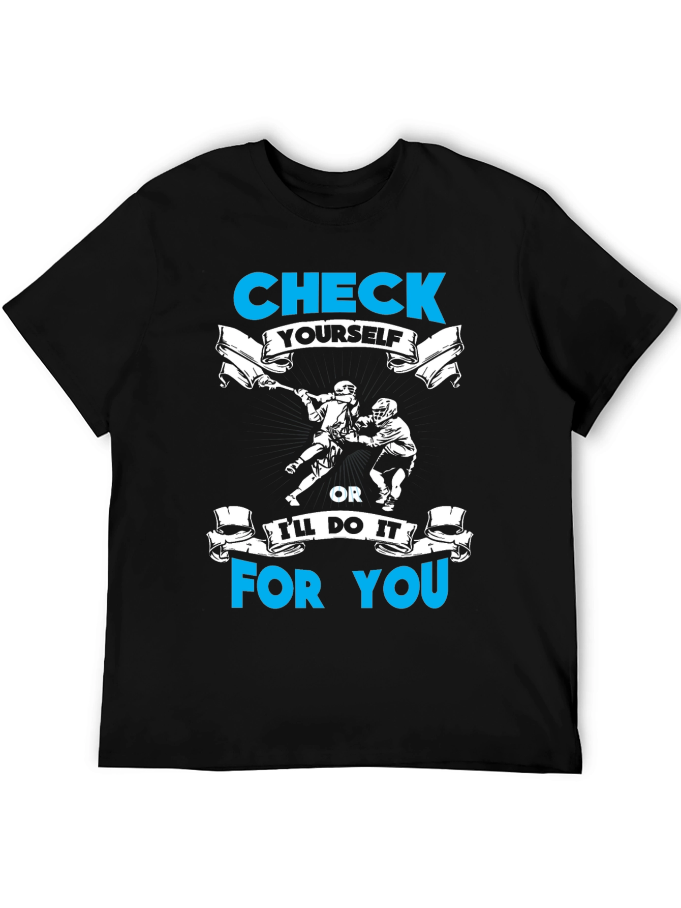 Check Yourself Lacrosse Graphic T-Shirt