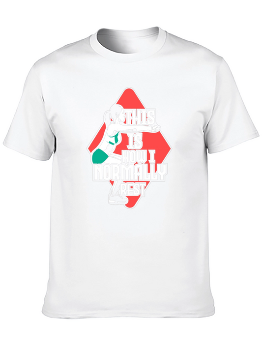 Funny Workout T-Shirt - How I Normally Rest