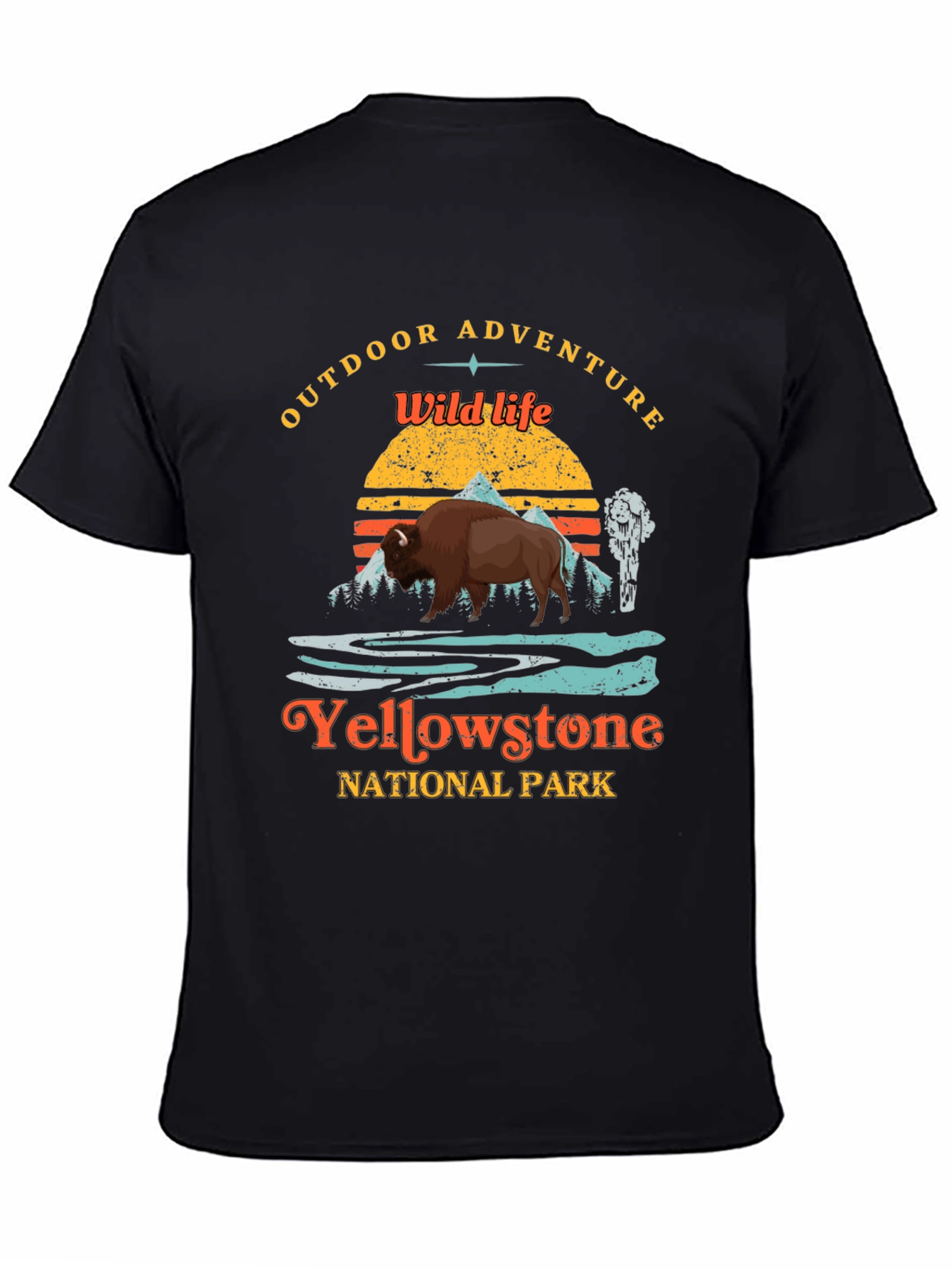 Yellowstone National Park Wildlife Adventure T-Shirt