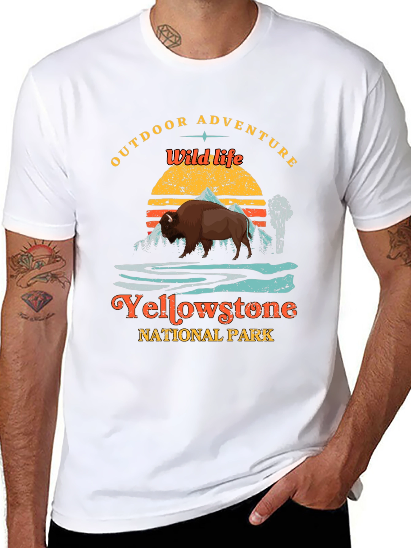Yellowstone National Park Wildlife Adventure T-Shirt